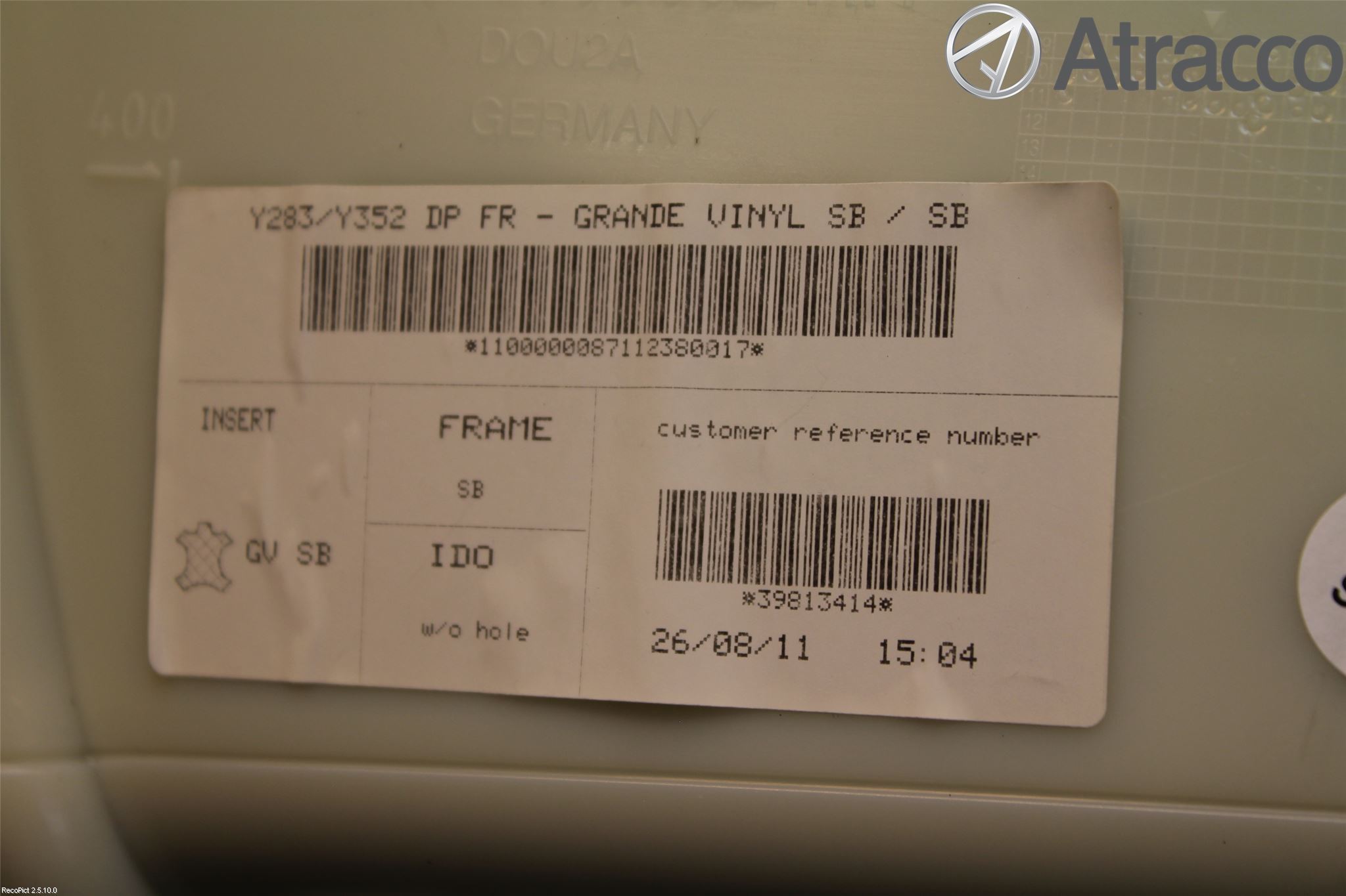 Volvo V60 11-13 Dörrklädsel Hö