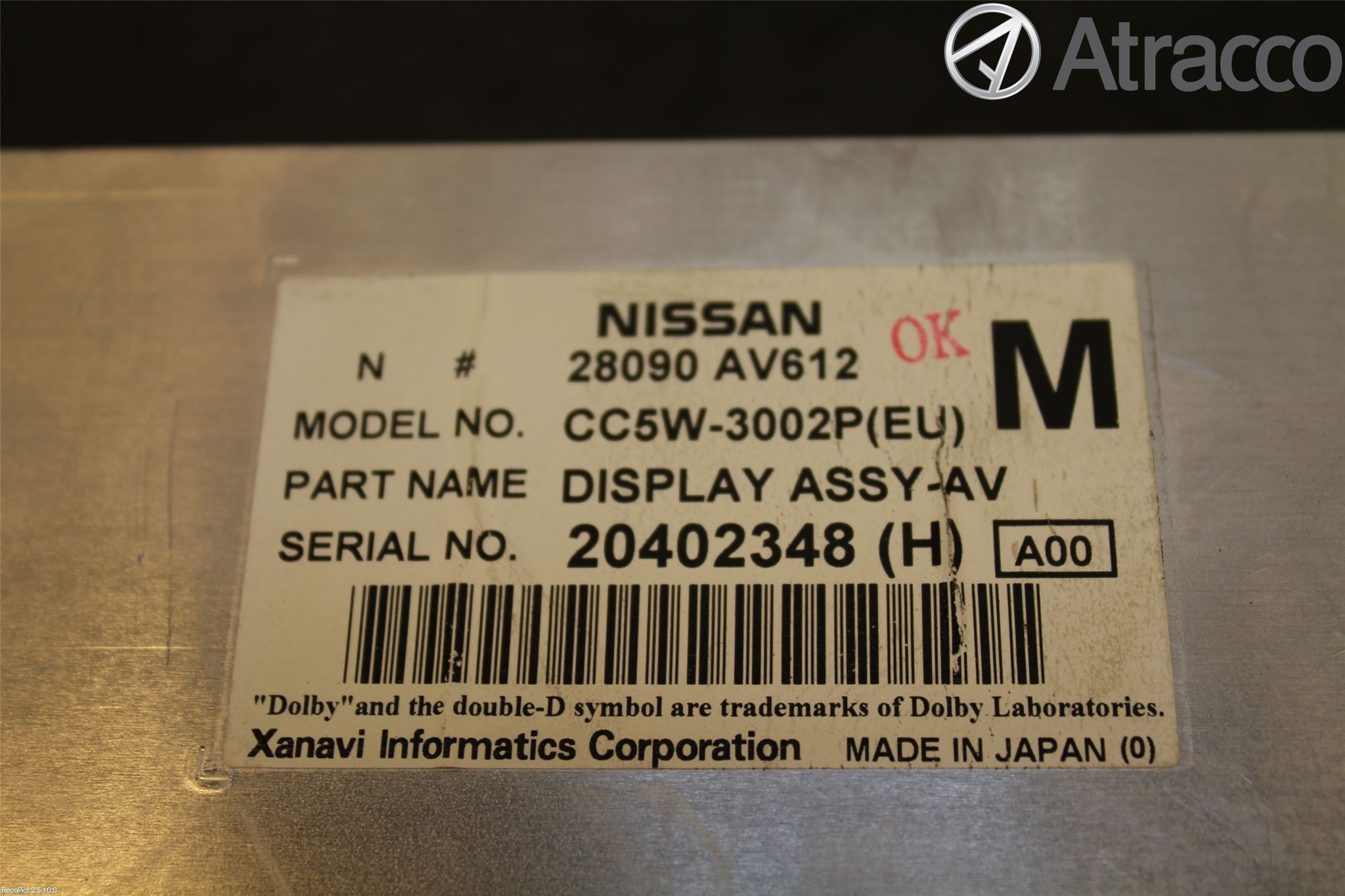Nissan PRIMERA 02-07 Färddator