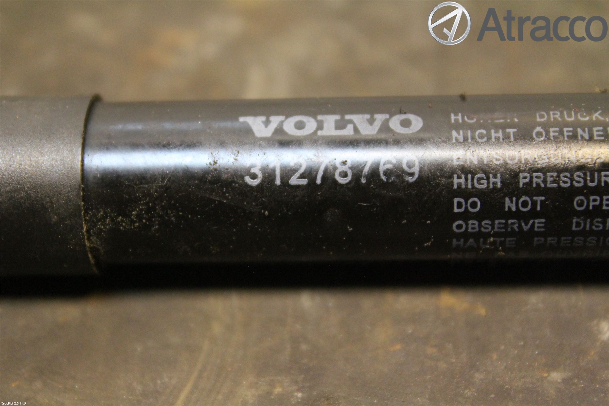 Volvo V60 11-13 Gasfjäder Motorhuv