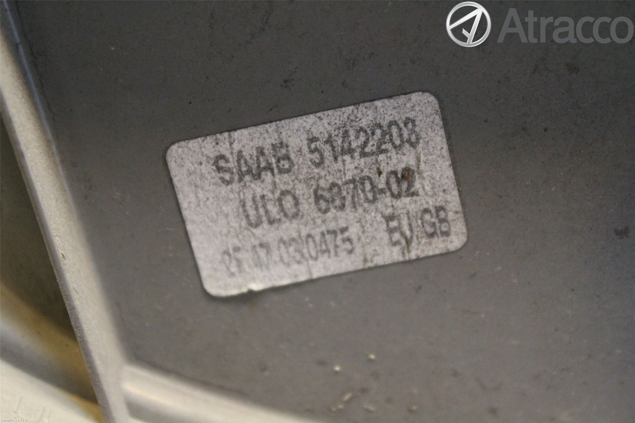 Saab 9-5 -05 Bakljus Höger