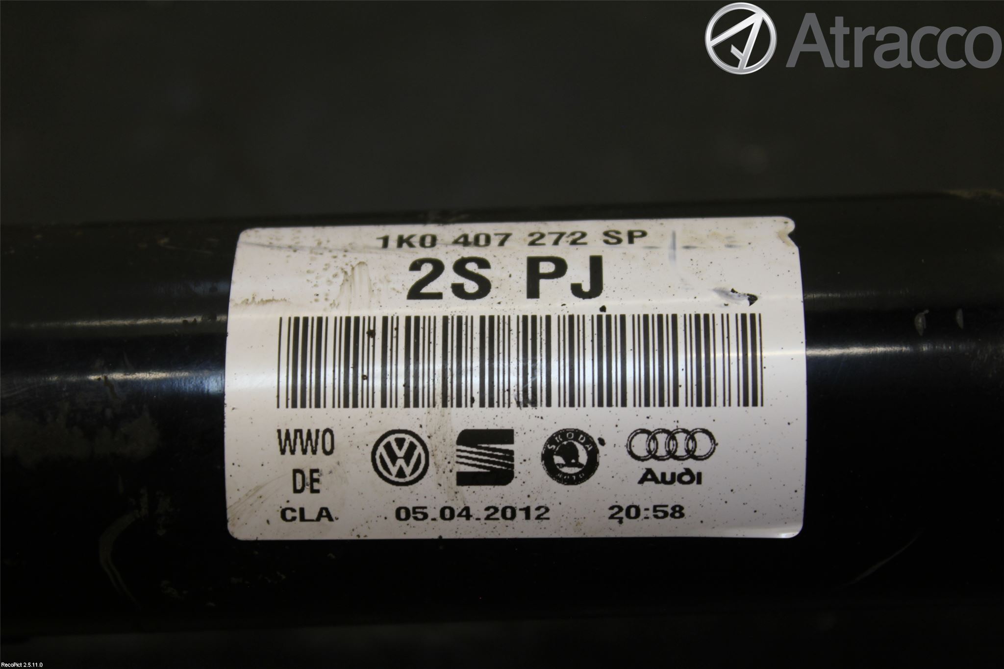 Volkswagen VW GOLF VI 09-13 Drivaxel Fram Höger
