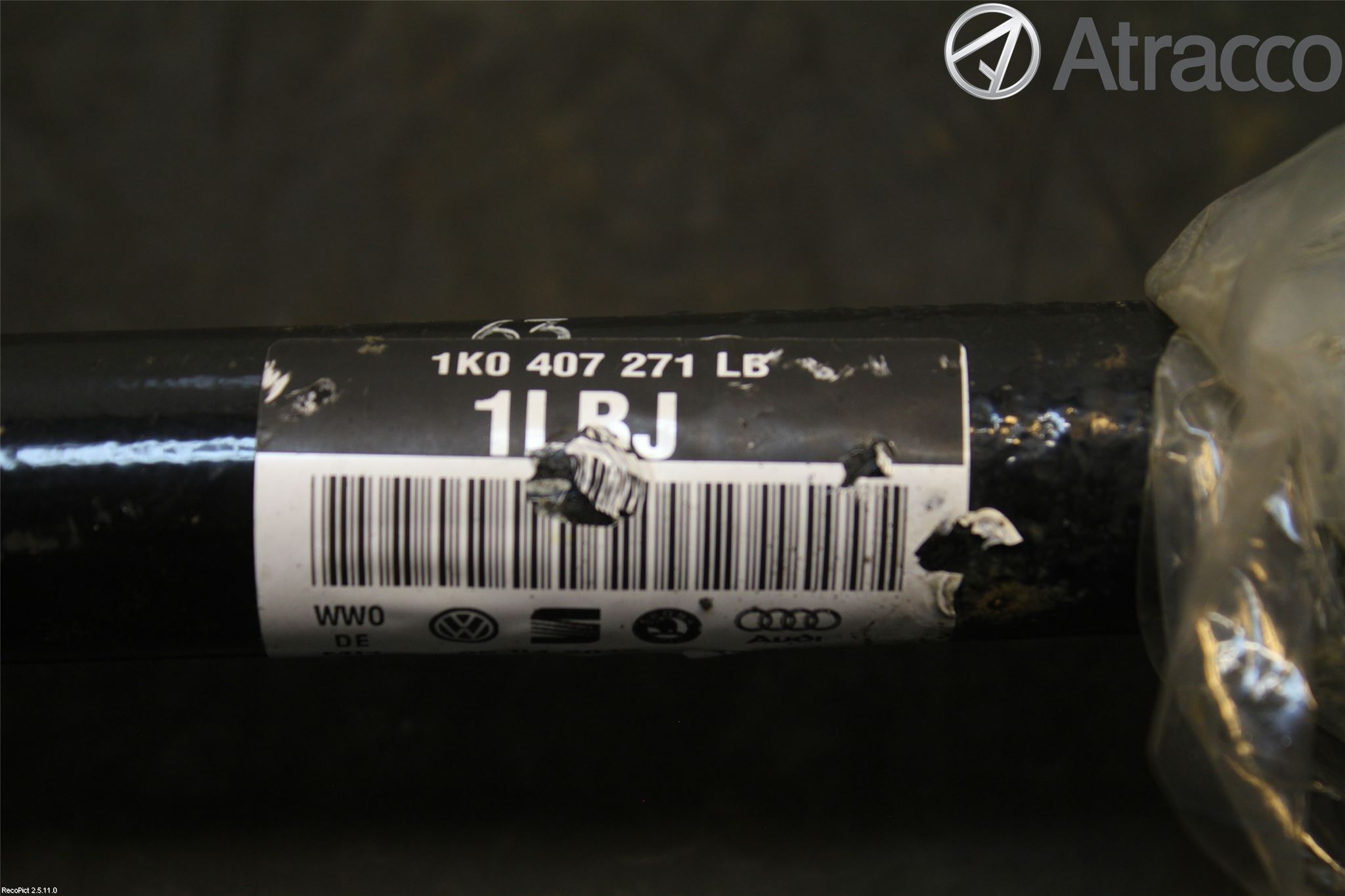 Volkswagen VW GOLF VI 09-13 Drivaxel Fram Vänster