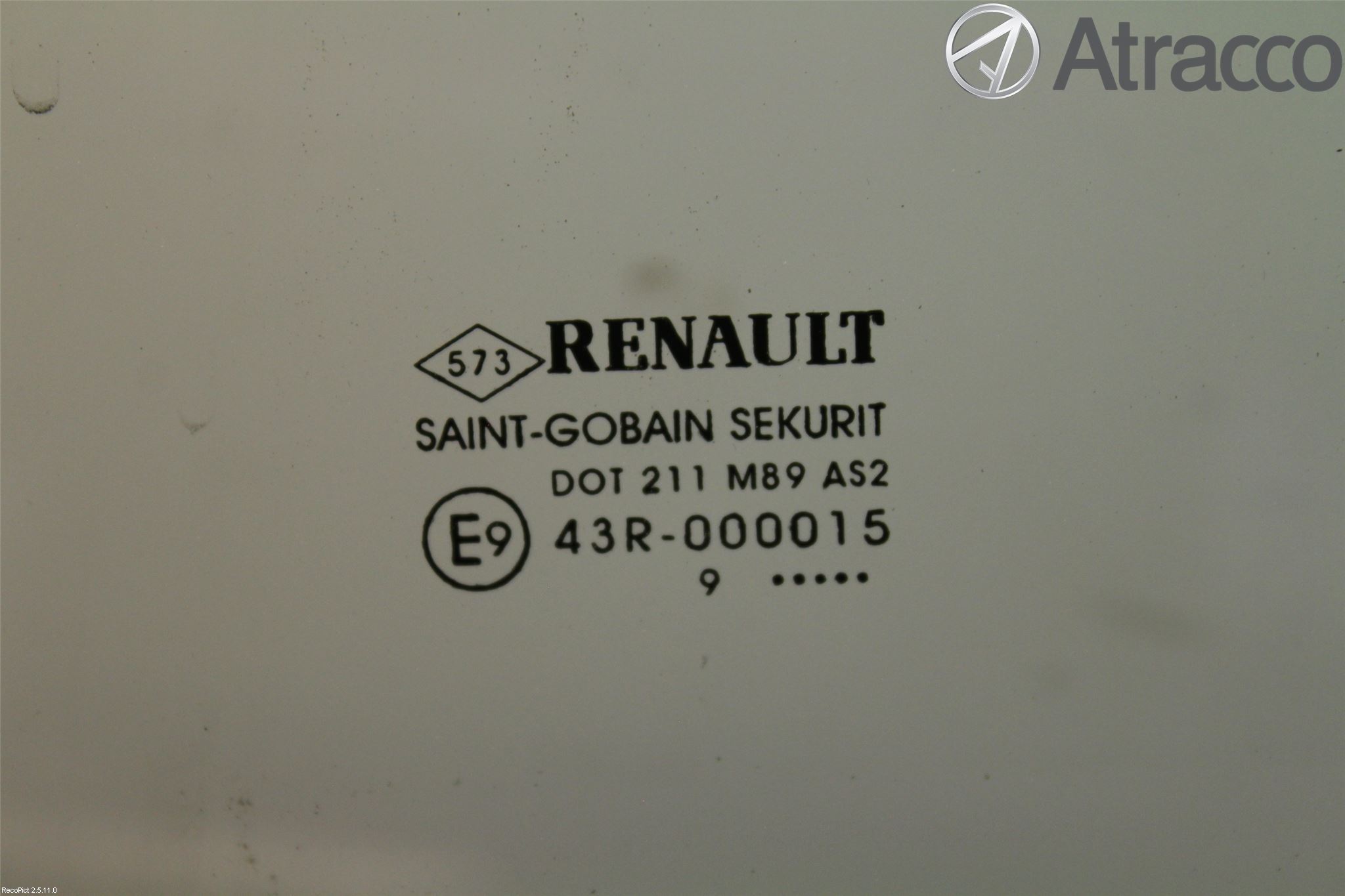 Renault MEGANE III 09-15 Dörruta Bak Vänster