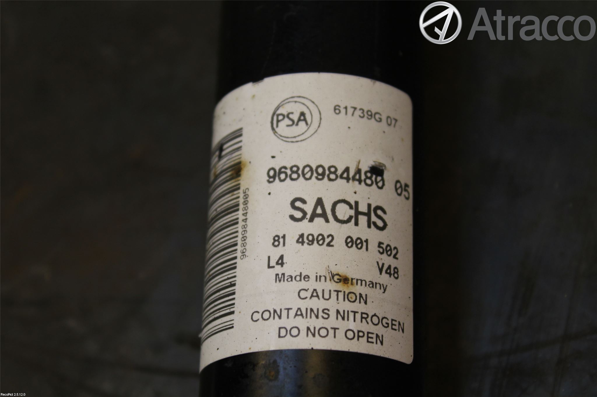 Peugeot PARTNER 08-15 Stötdämpare Bak