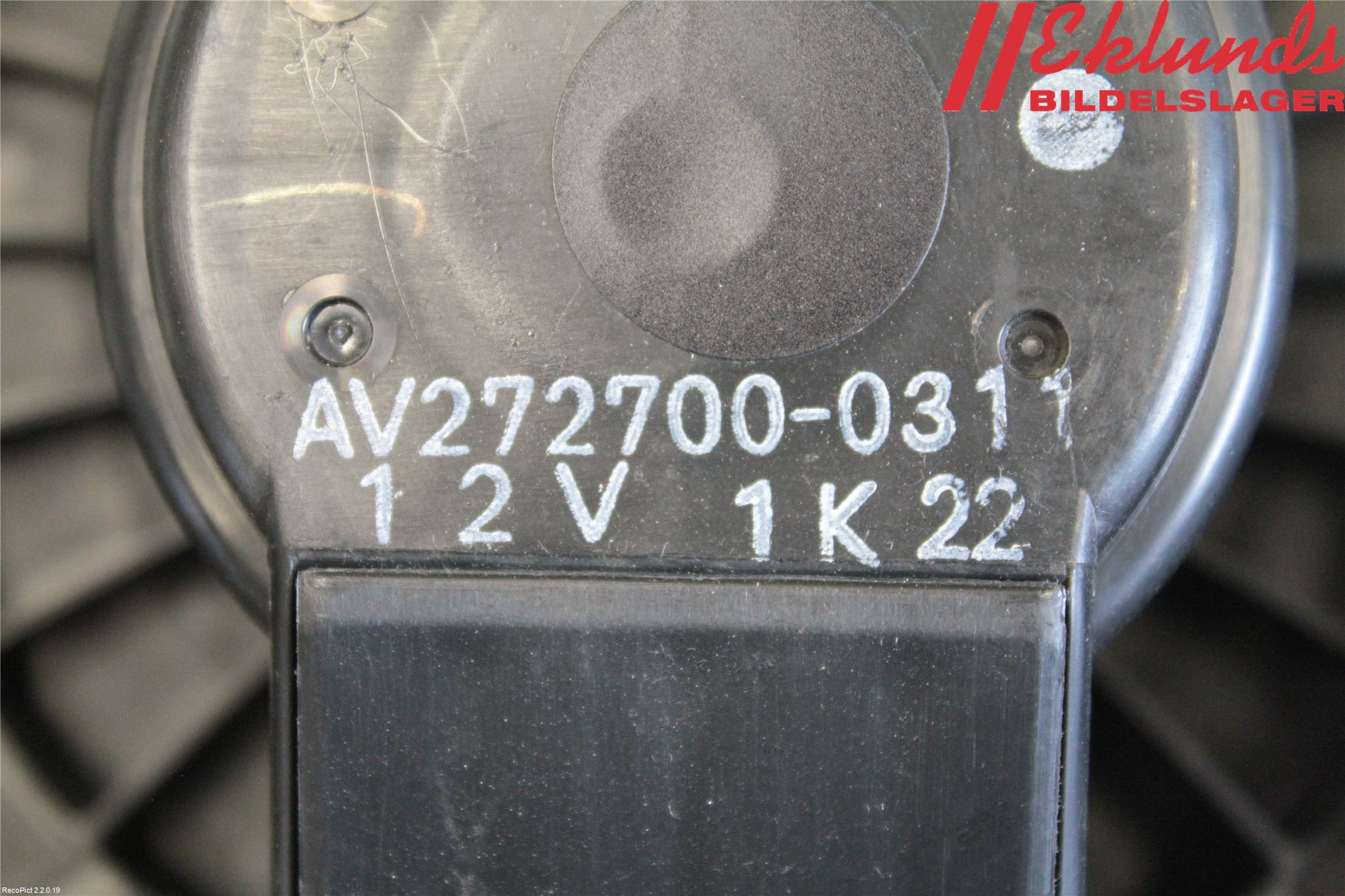 Toyota YARIS XP90 06-11 Värmefläkt