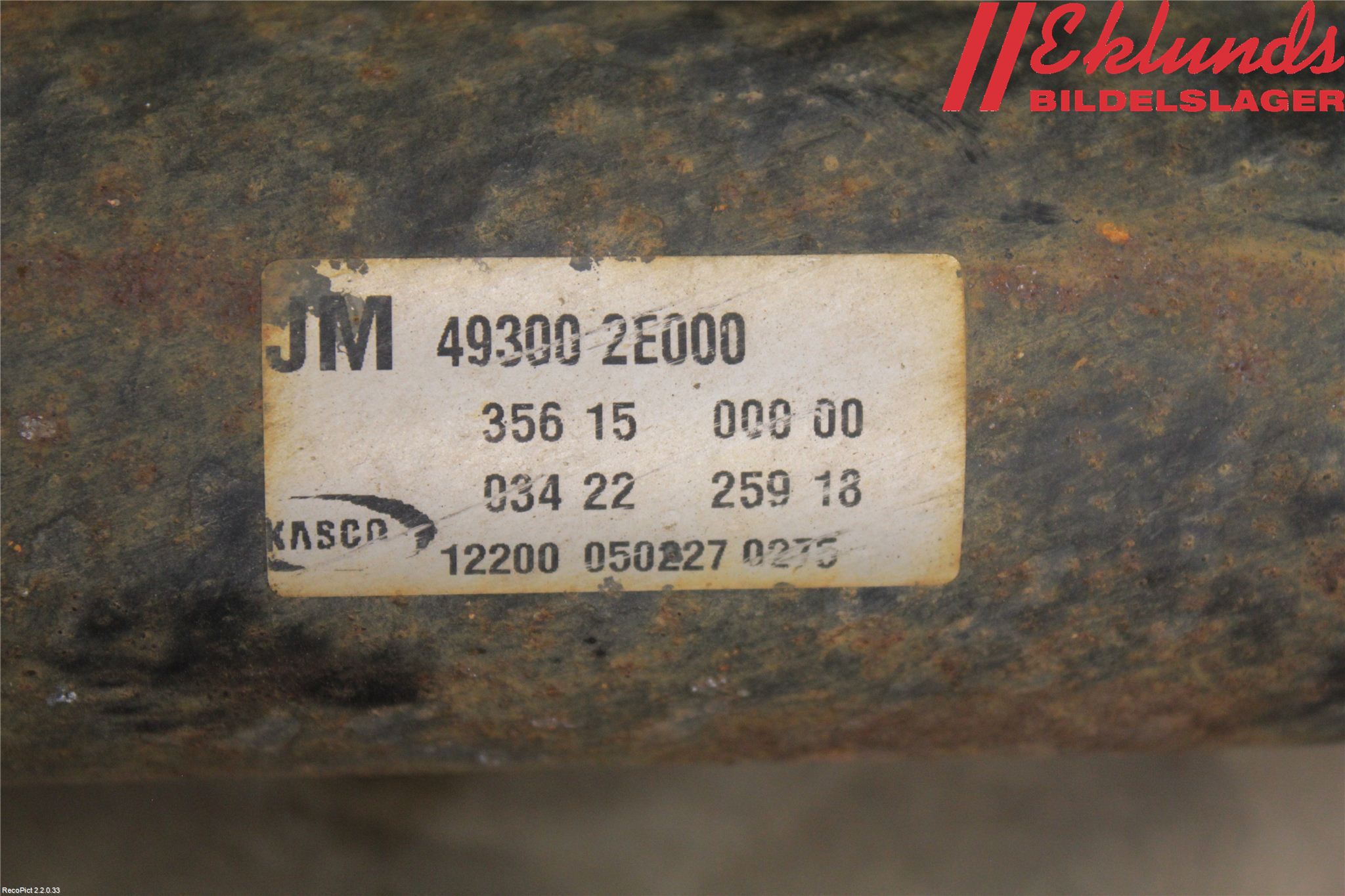 Hyundai TUCSON 05- Mellanaxel Komp