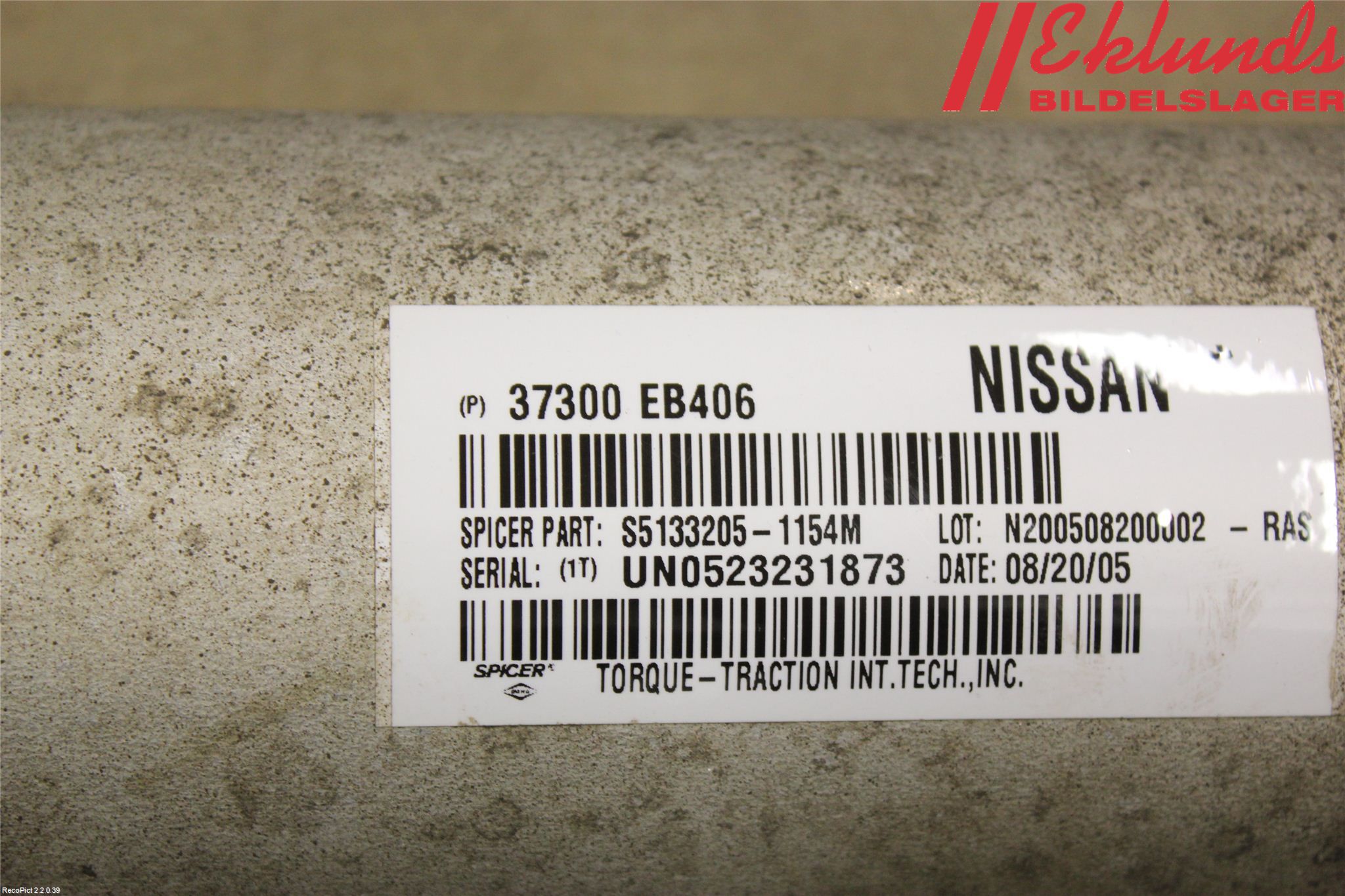 Nissan NAVARA 05-16 Mellanaxel Bakre