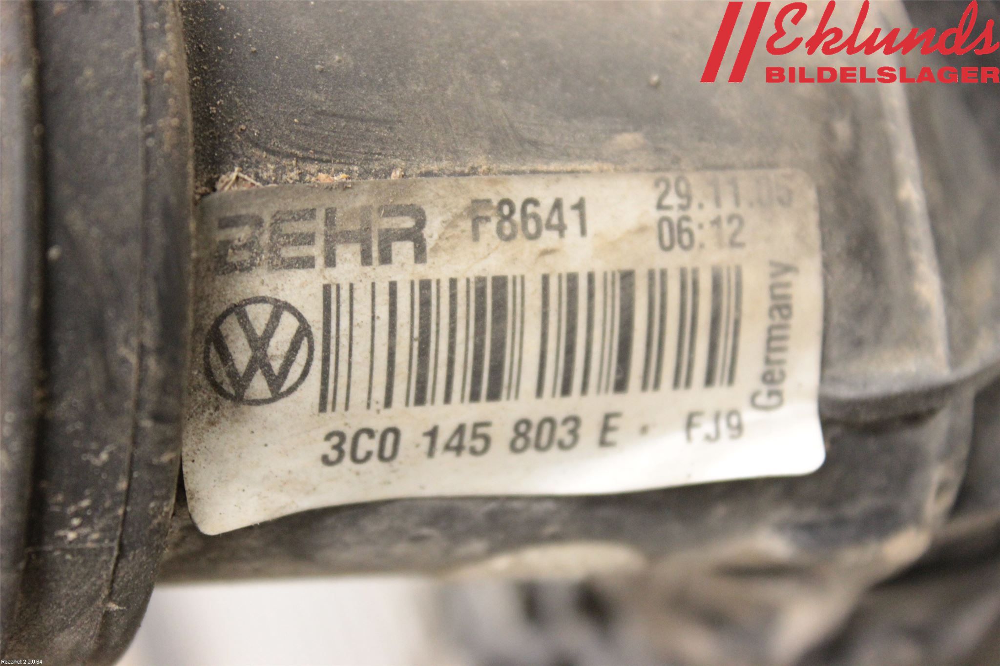 Volkswagen VW PASSAT 05-11 Laddluft-Intercooler Kyl