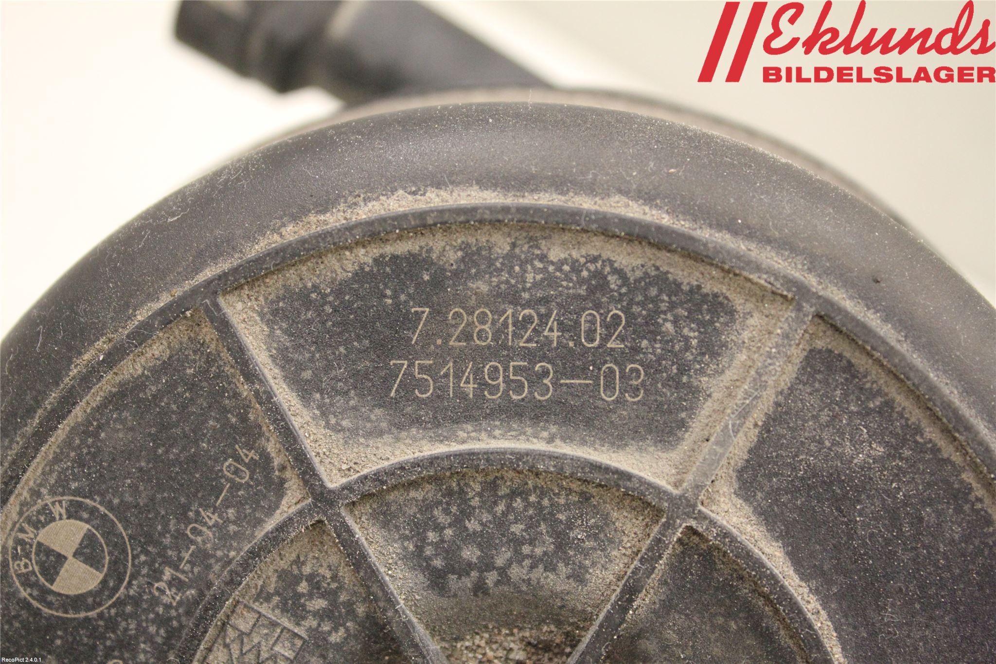 BMW 5 E60/61 Sed/Tou 02-10 Luftpump-Avgasrening