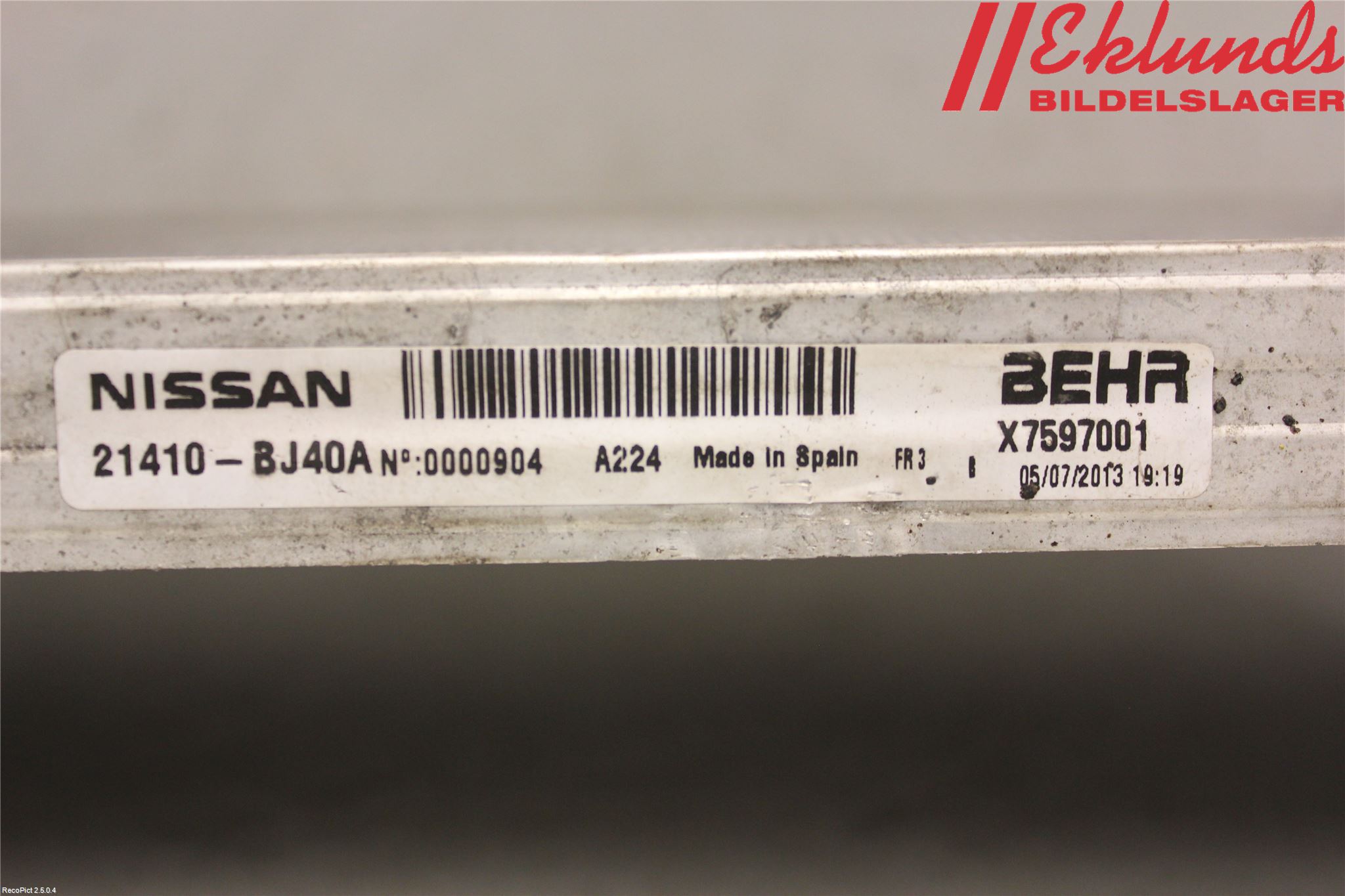 Nissan NV200/NV200 COMBI Kylare Man