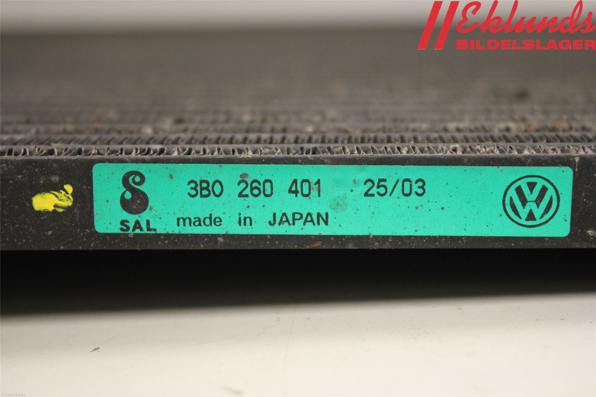 Volkswagen VW PASSAT 01-05 Ac Kondensor-Kylare