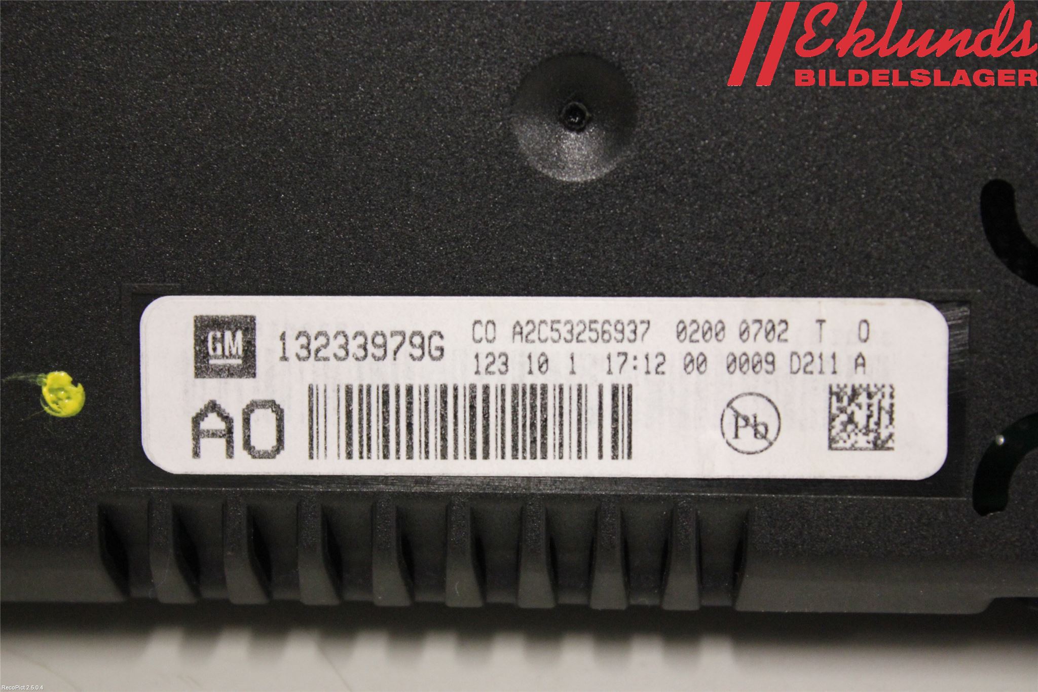 Saab 9-5 10-12 Kontrolldisplay