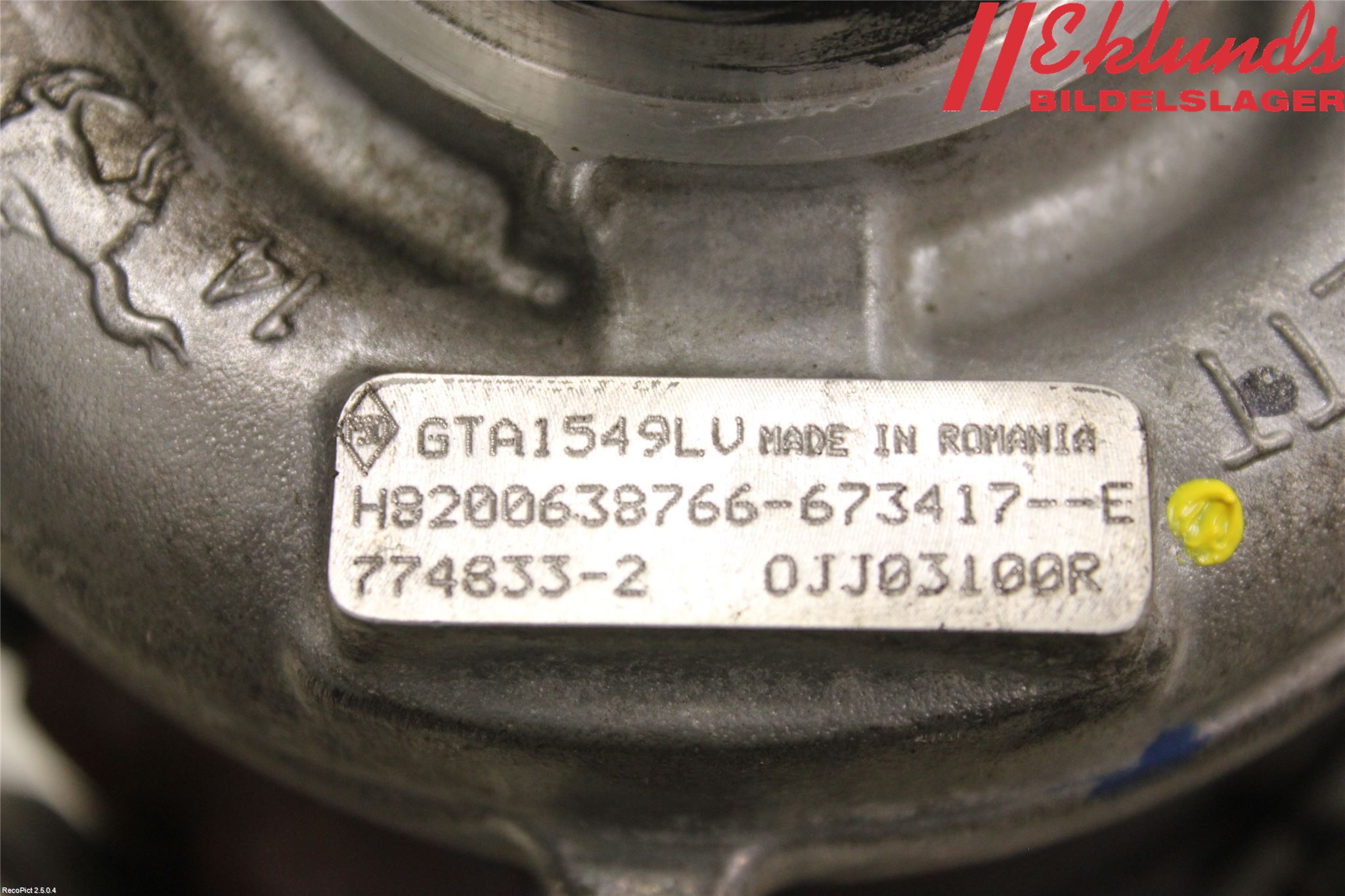 Renault LAGUNA III 11-15 Turboaggregat