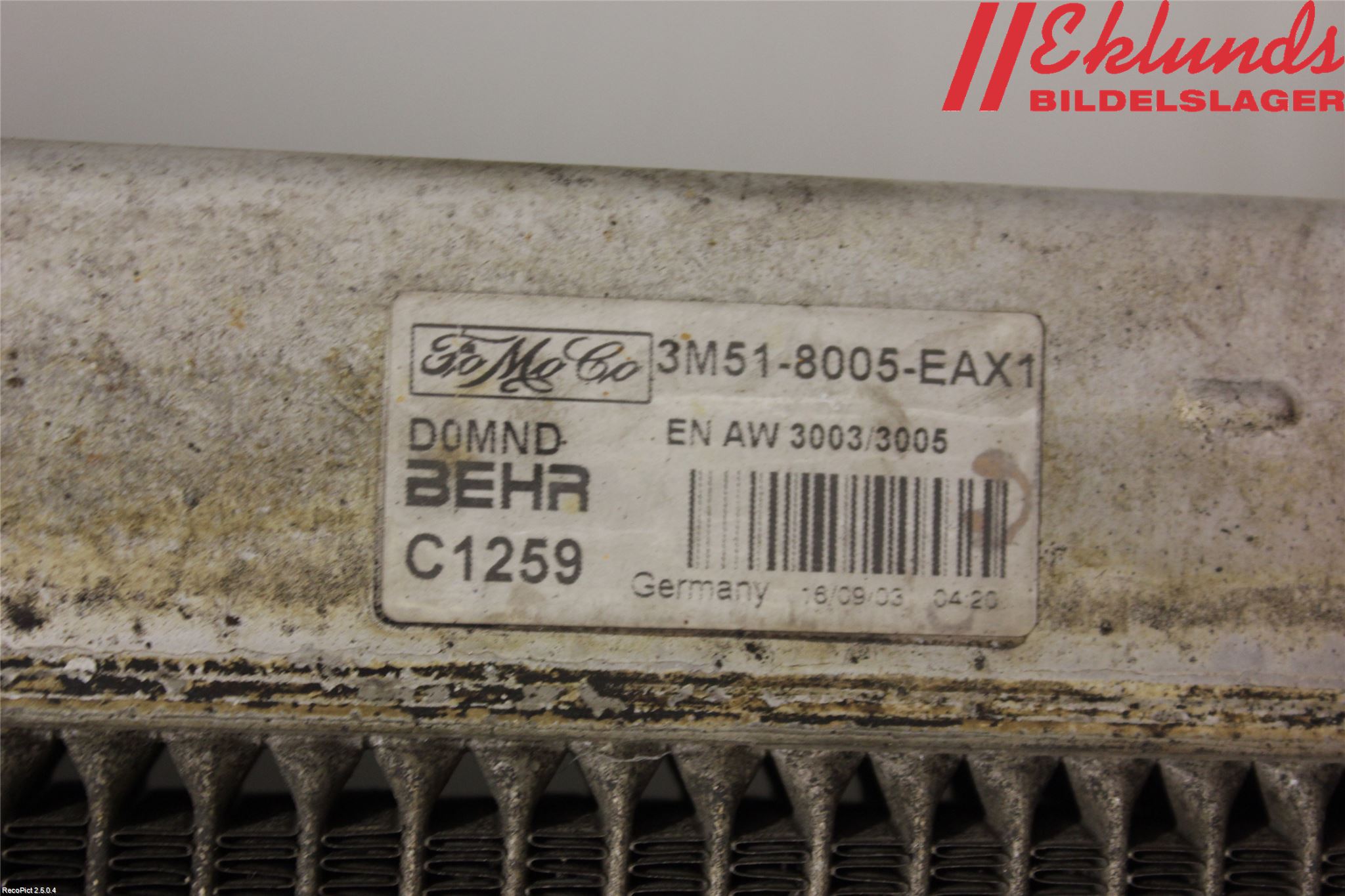 Volvo S40 04-07 Kylare Aut