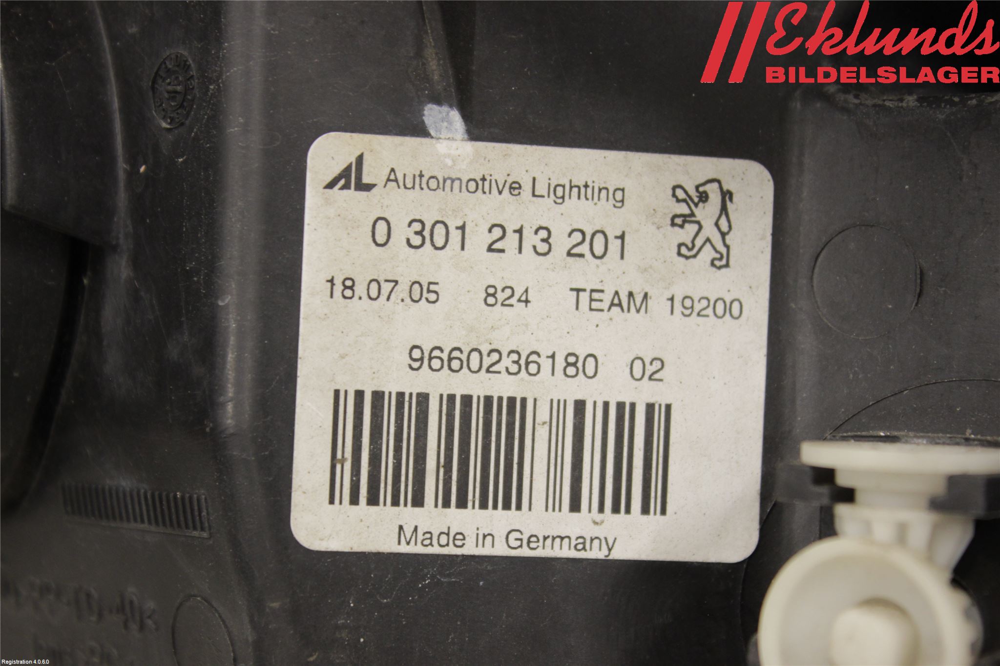 Peugeot 407 Strålkastare Vänster