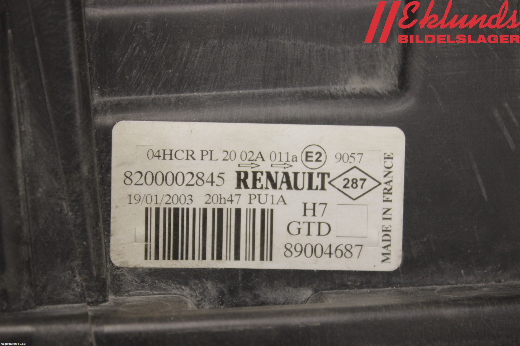 Renault LAGUNA II  01-05 Strålkastare Vänster