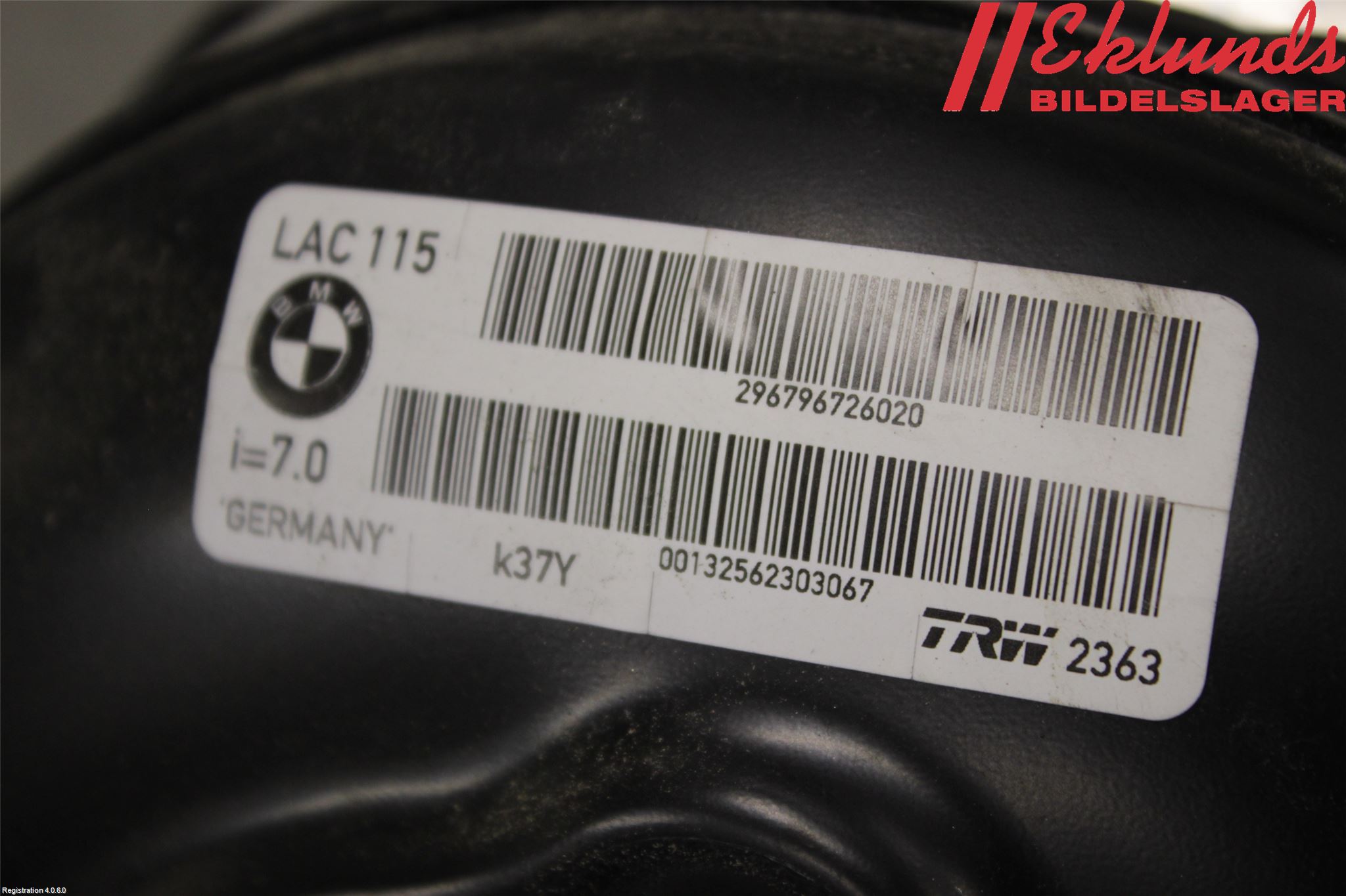 BMW 5 F10/F11/F18 09-17 Bromsservo