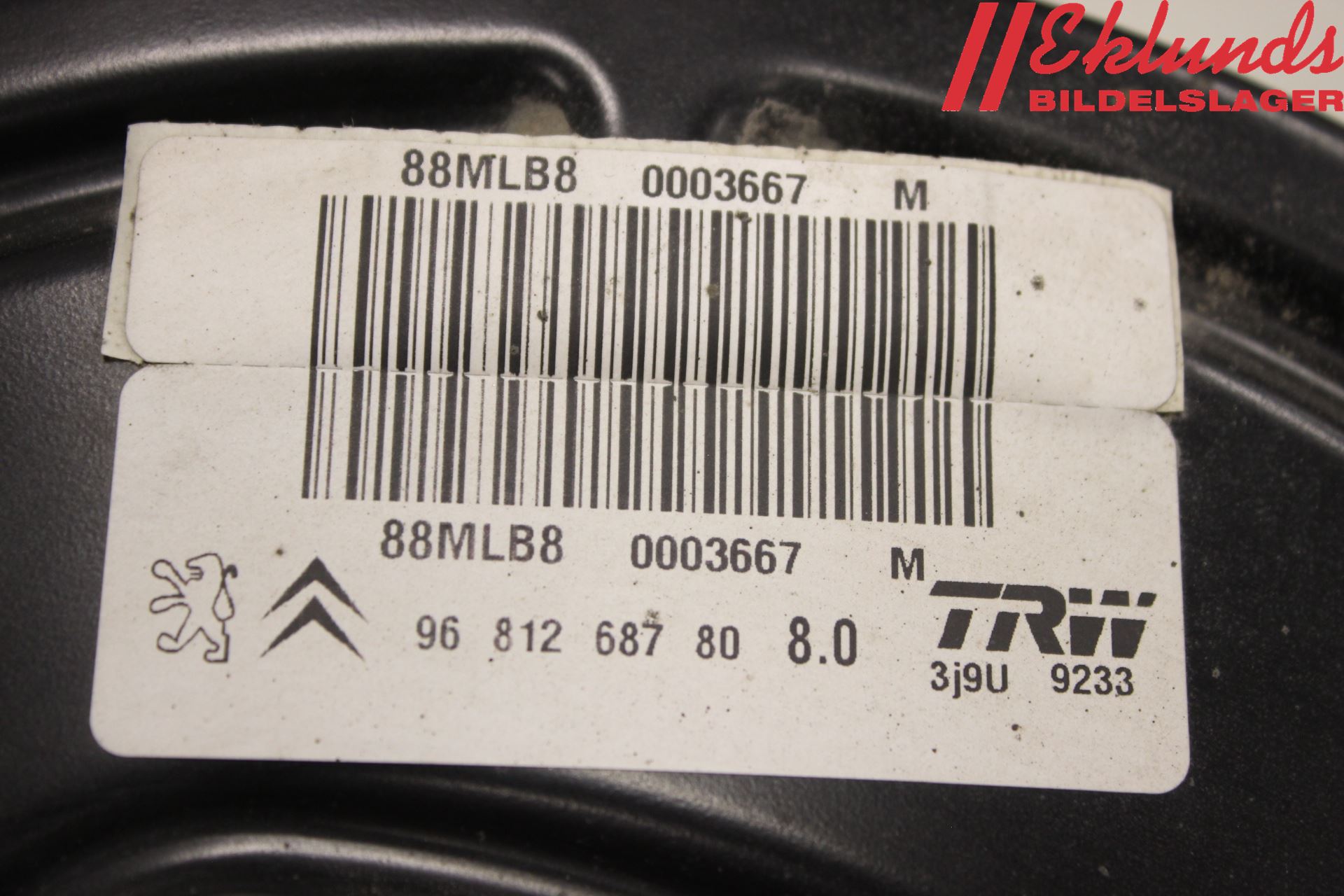 Citroen BERLINGO 08-18 Bromsservo