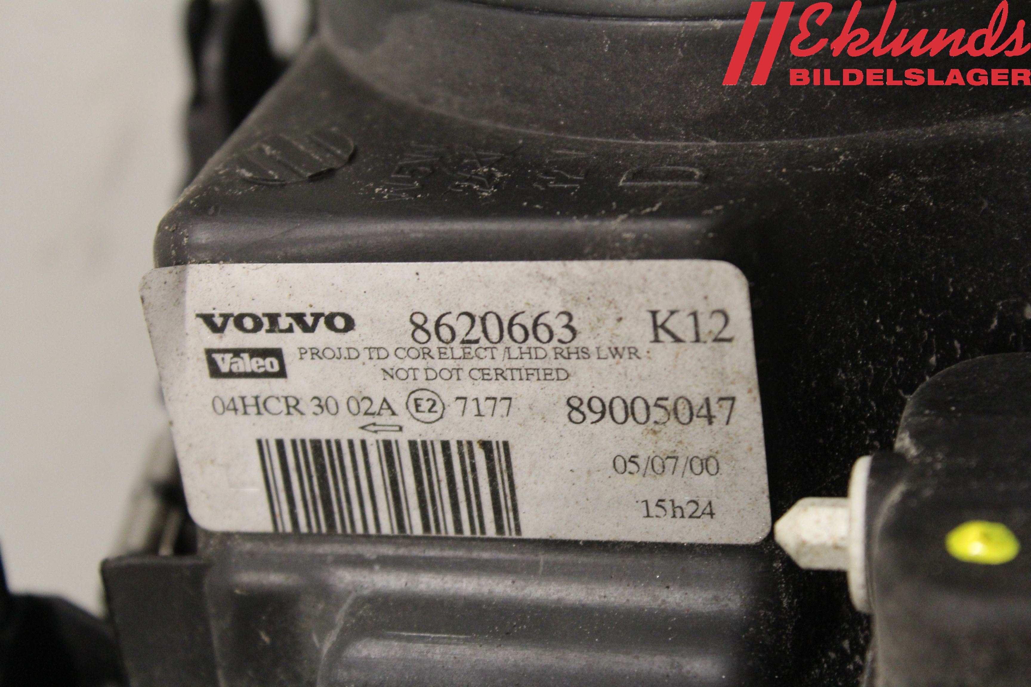 Volvo S80 99-03 Strålkastare Höger