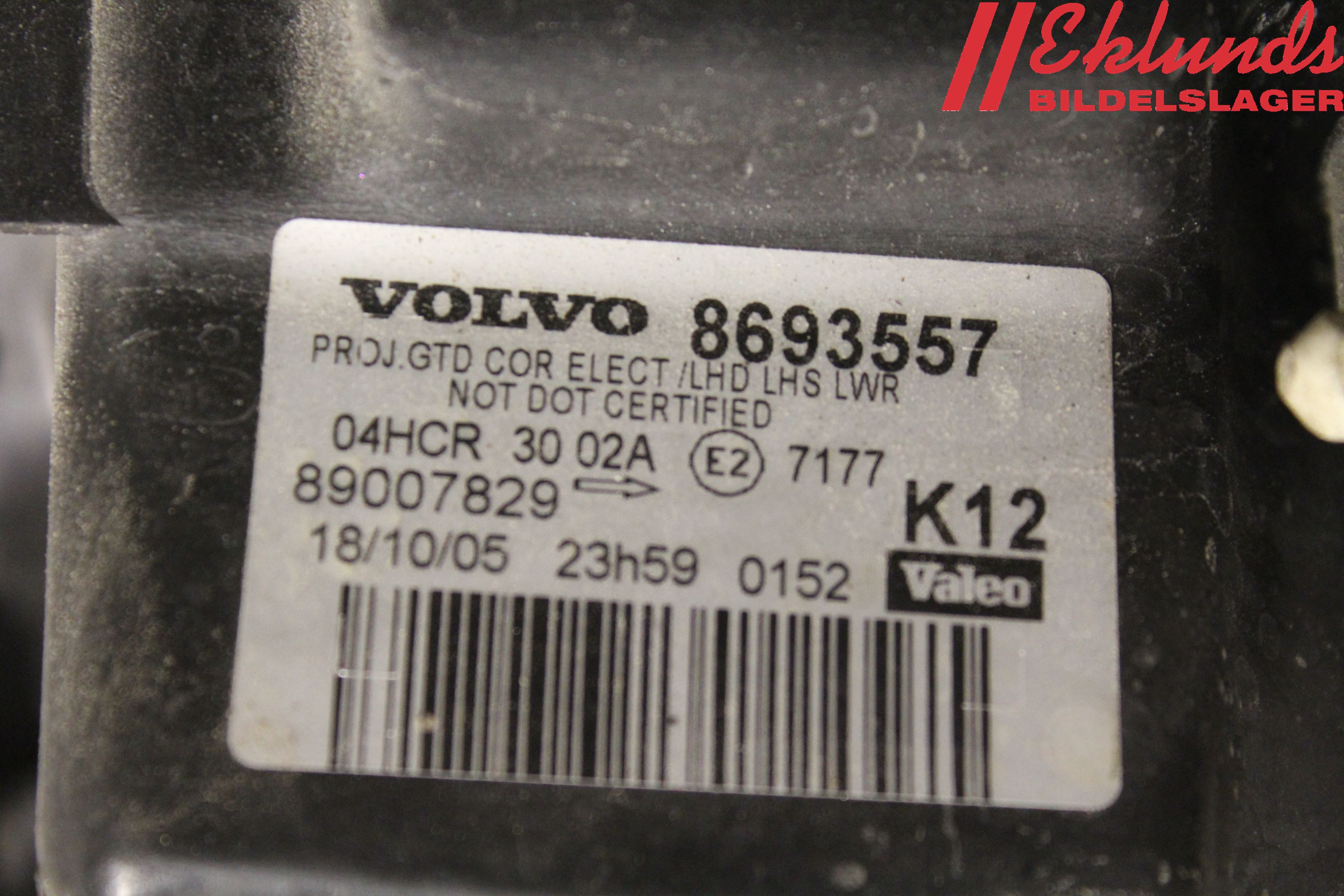 Volvo S80 99-03 Strålkastare Vänster