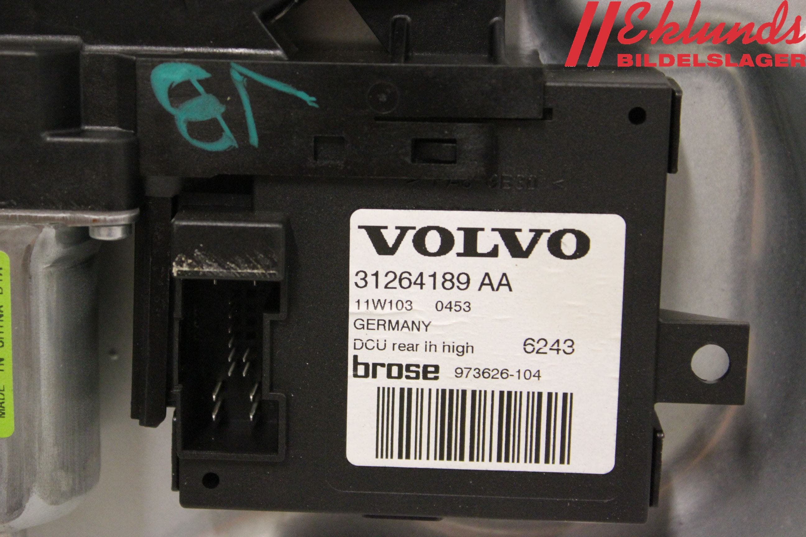 Volvo S40 08-12 Fönsterhiss El Kompl