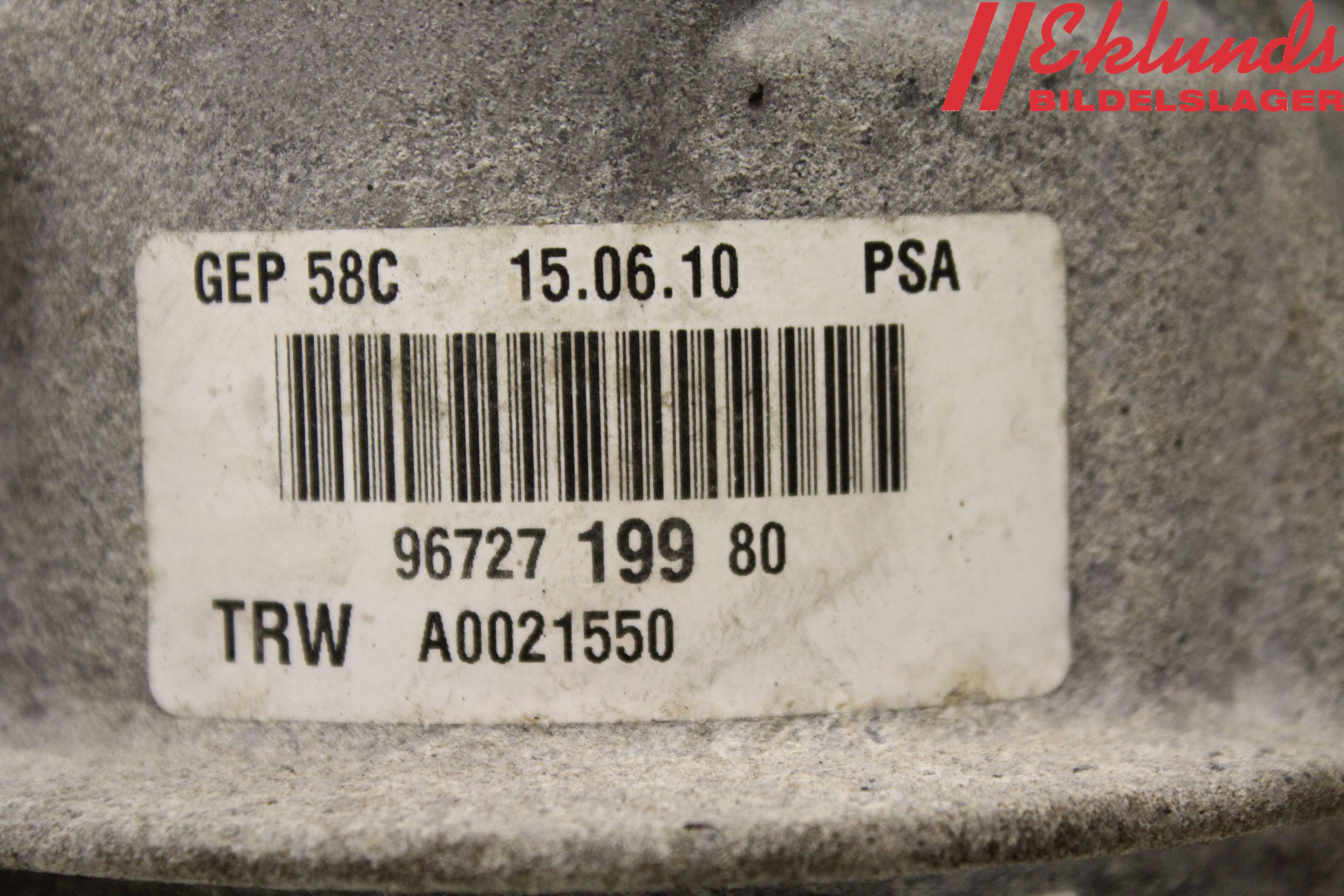 Peugeot 308 08-13 Styrservo Pump Elektrisk