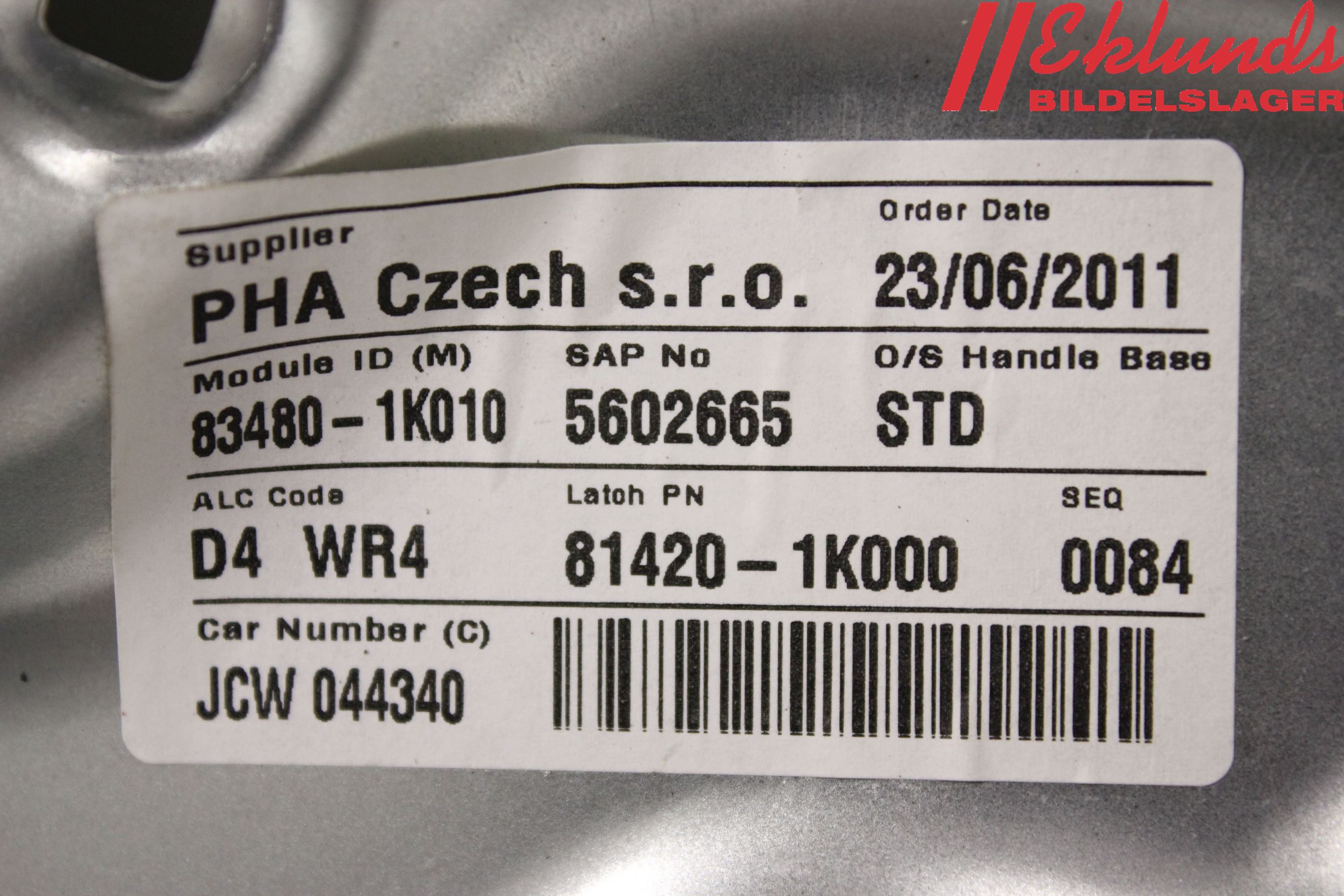 Hyundai ix20 Fönsterhiss El Kompl