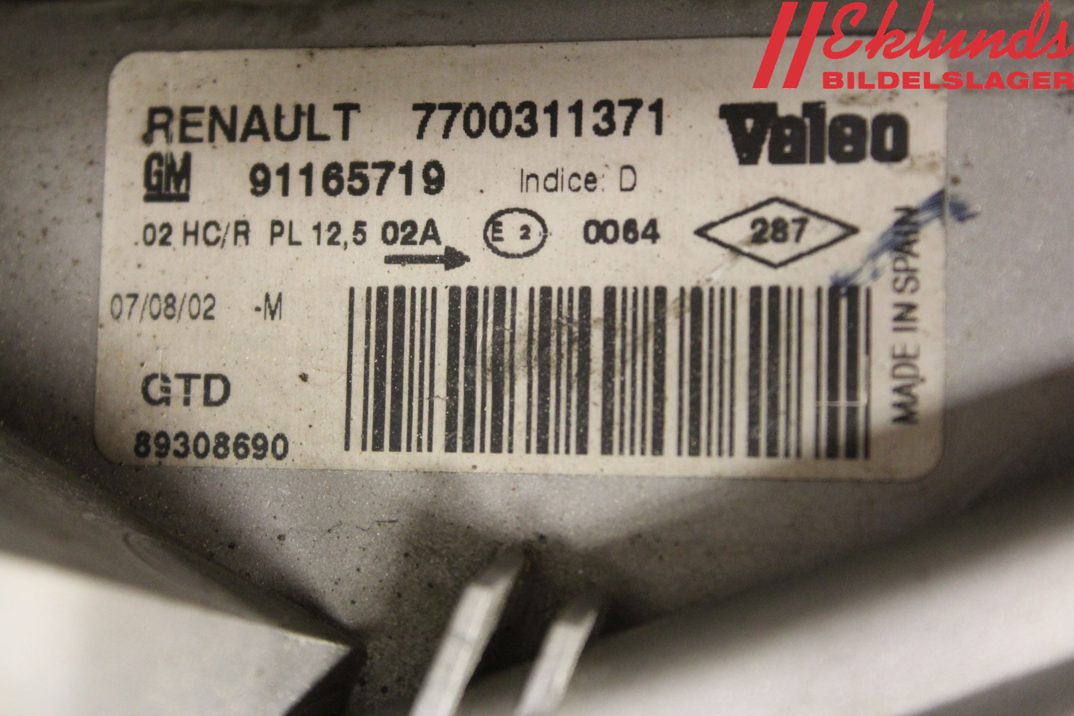 Nissan PRIMASTAR Strålkastare Vänster