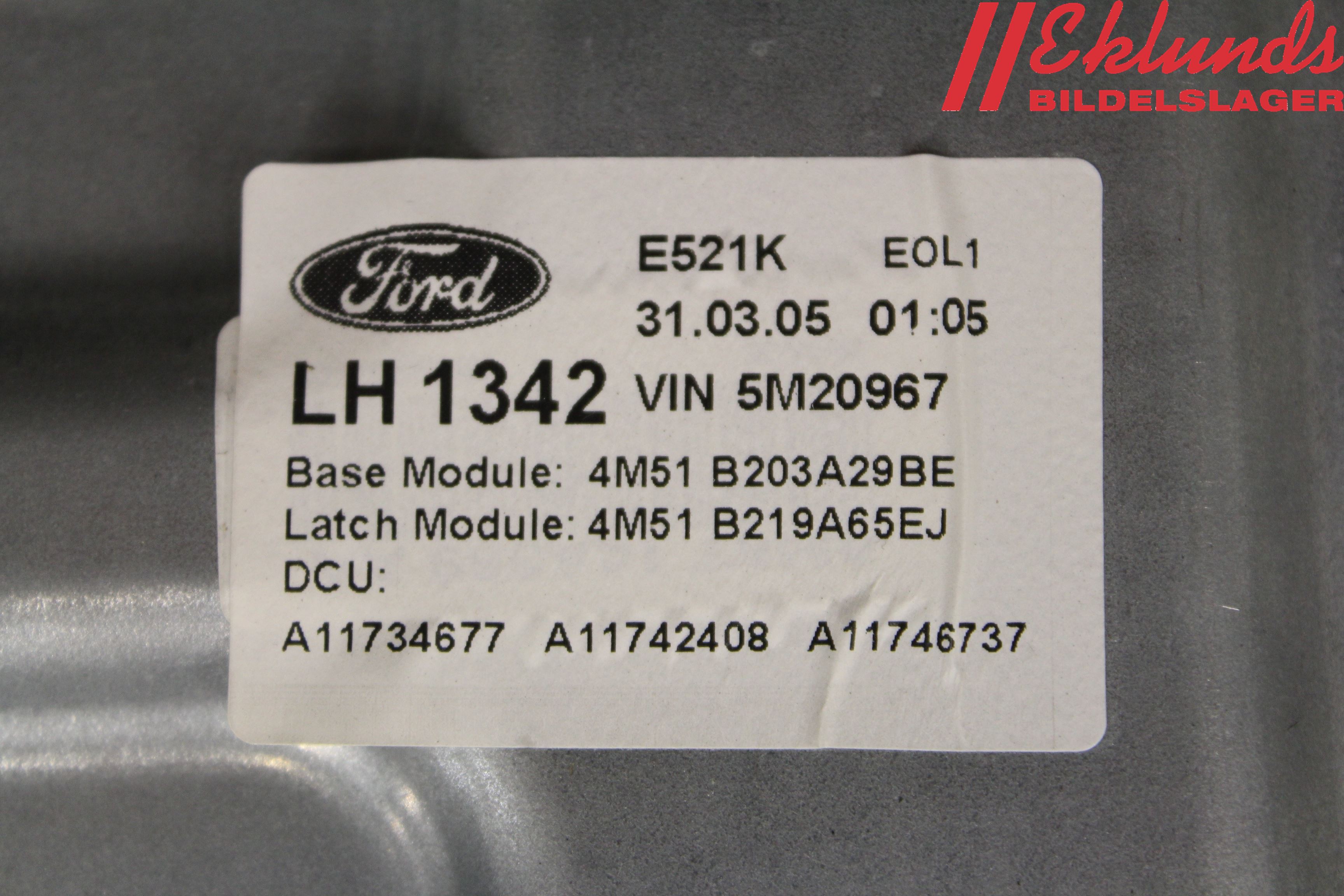 Ford FOCUS     04-07 Fönsterhiss El Kompl