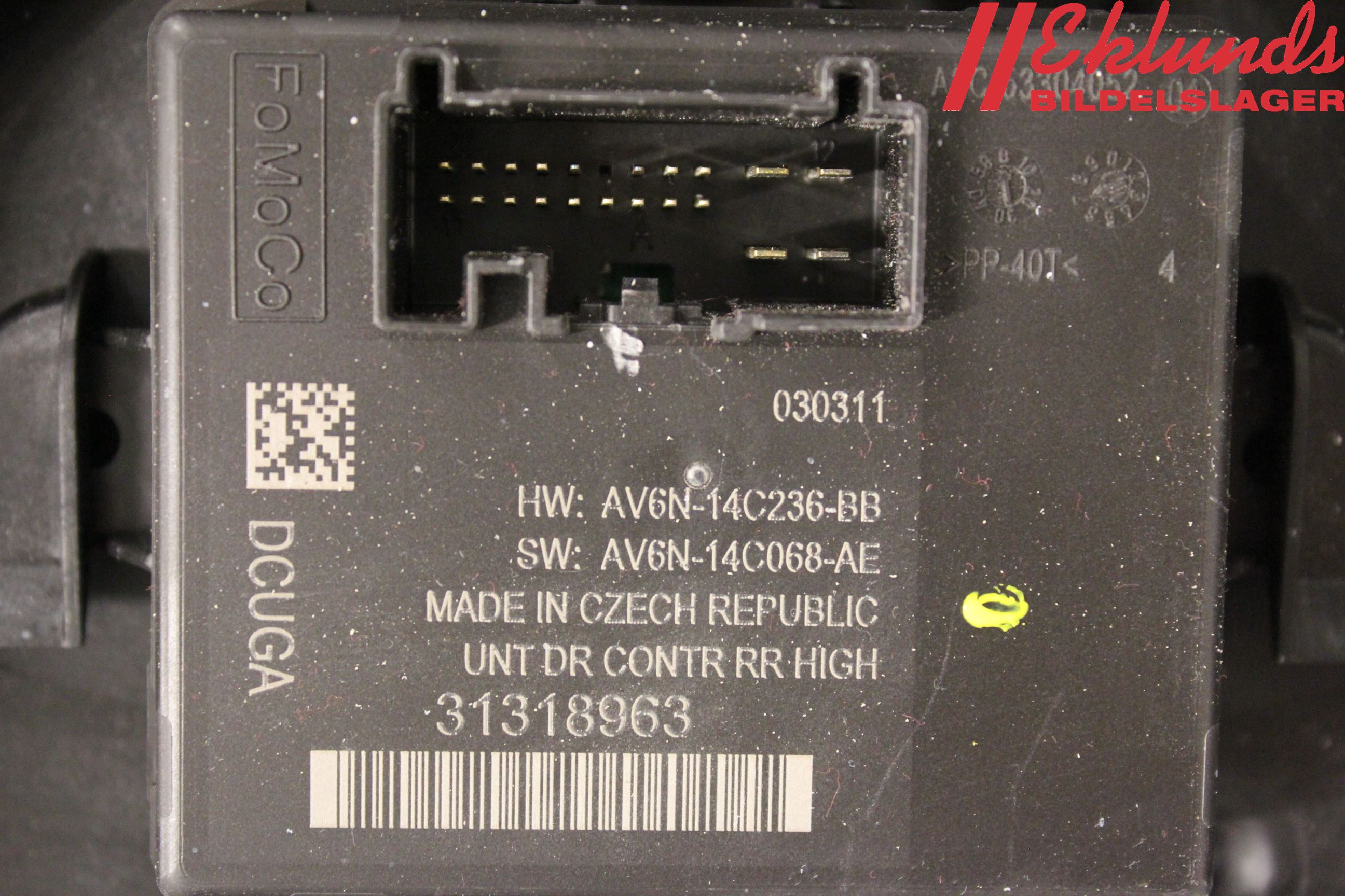 Volvo V60 11-13 Fönsterhiss El Kompl