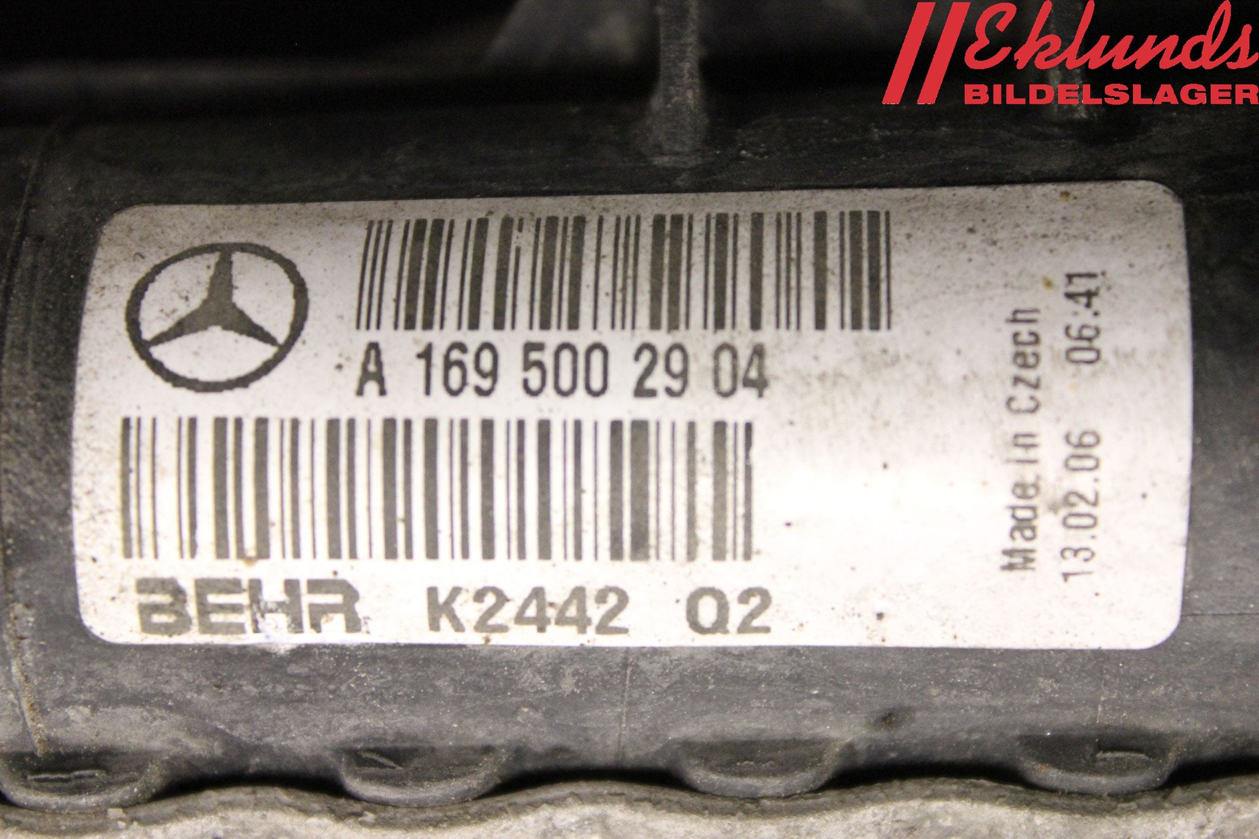 Mercedes-Benz MB A-KLASS (W169) 04-12 Kylare Man