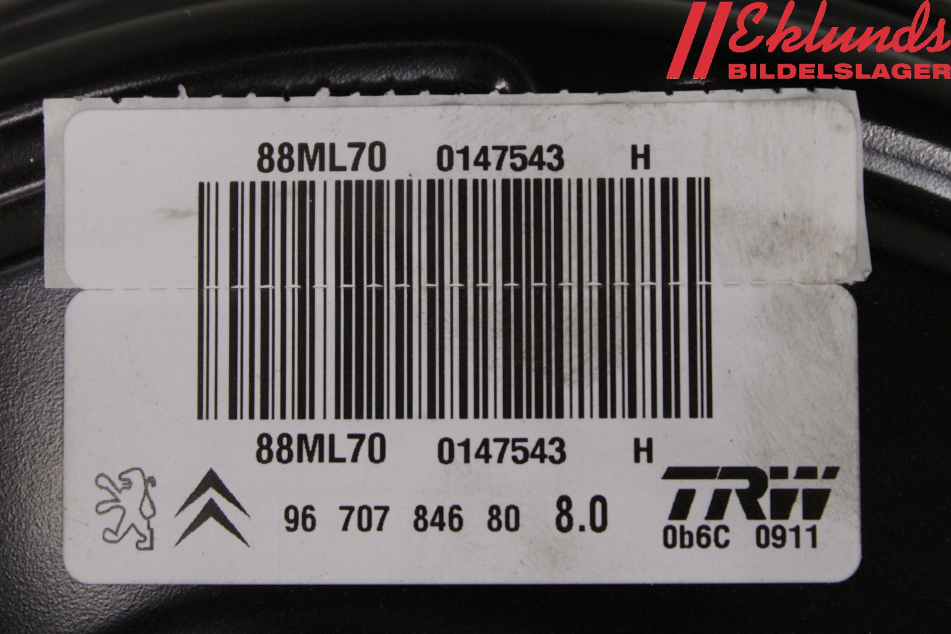 Citroen BERLINGO 08-18 Bromsservo