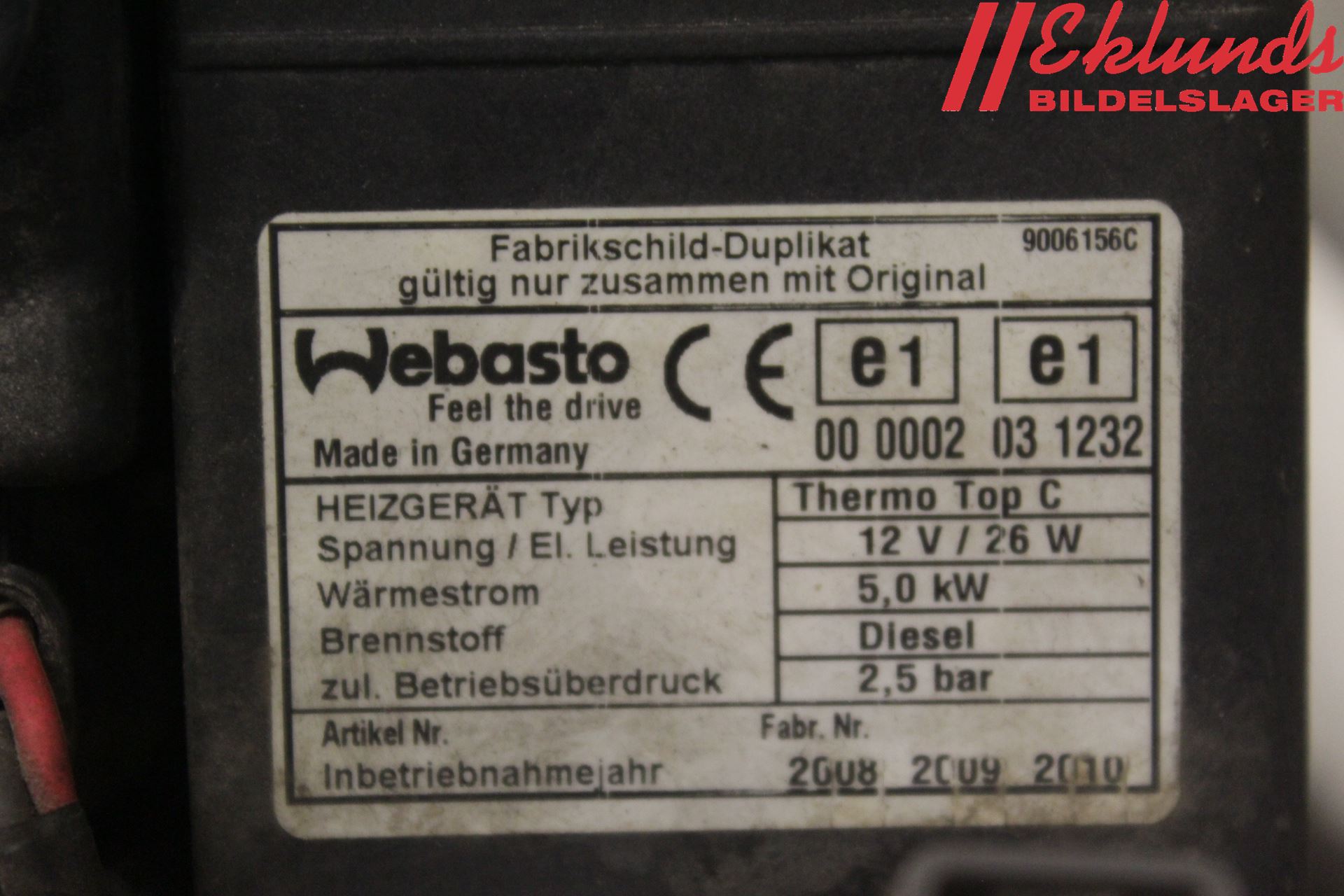 Mazda 6 08-13 Dieselvärmare