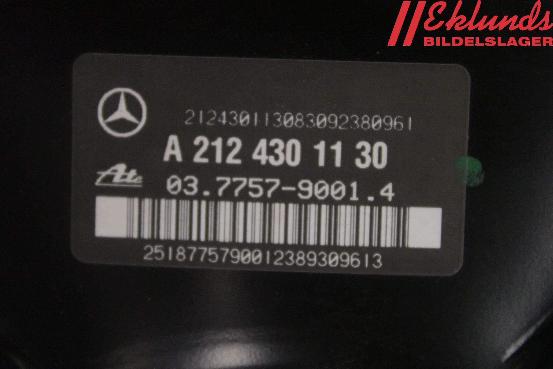 Mercedes-Benz MB E-KLASS (W212) 09-16 Bromsservo
