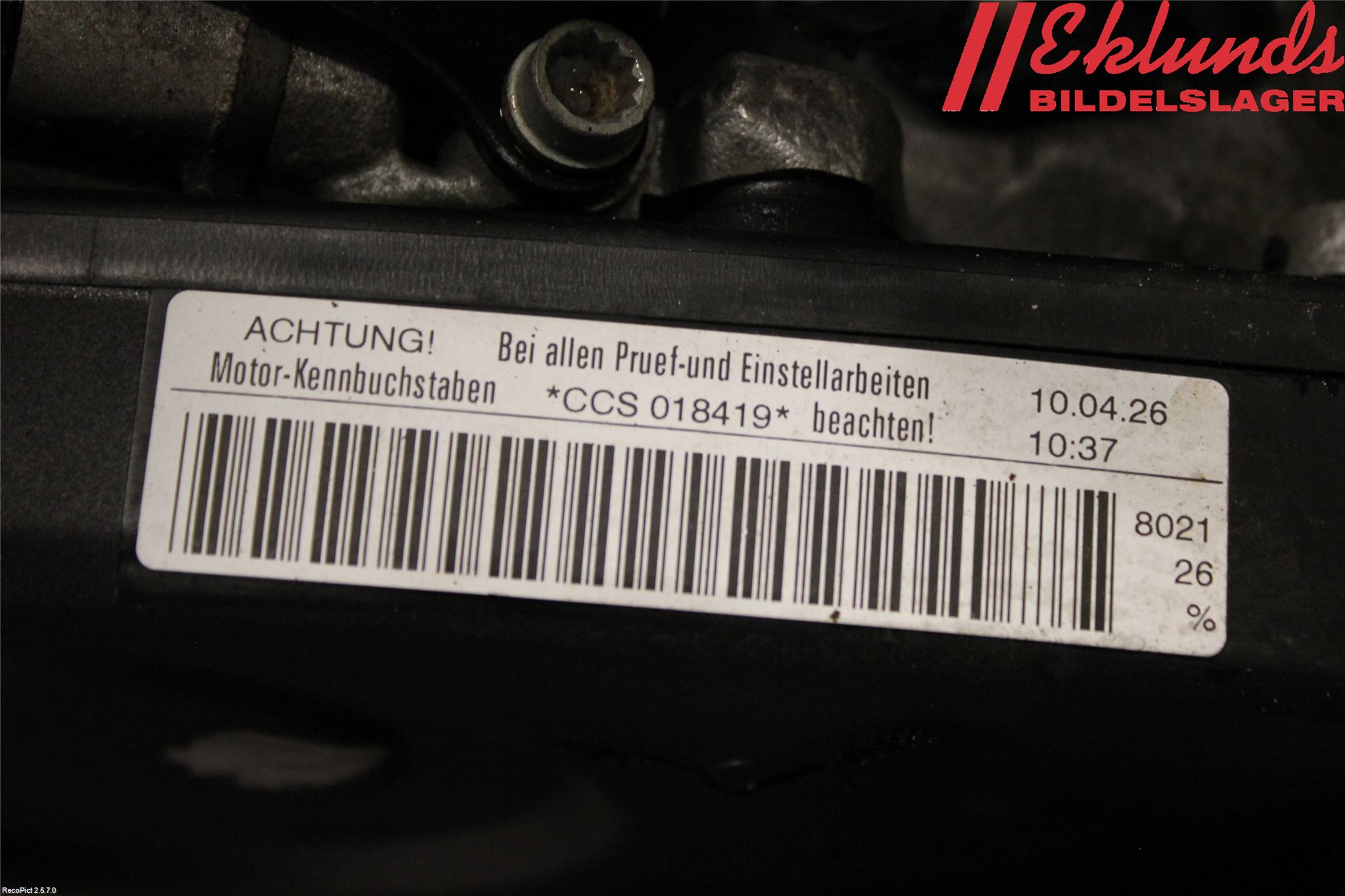 Volkswagen VW GOLF VI 09-13 Motor Bensin