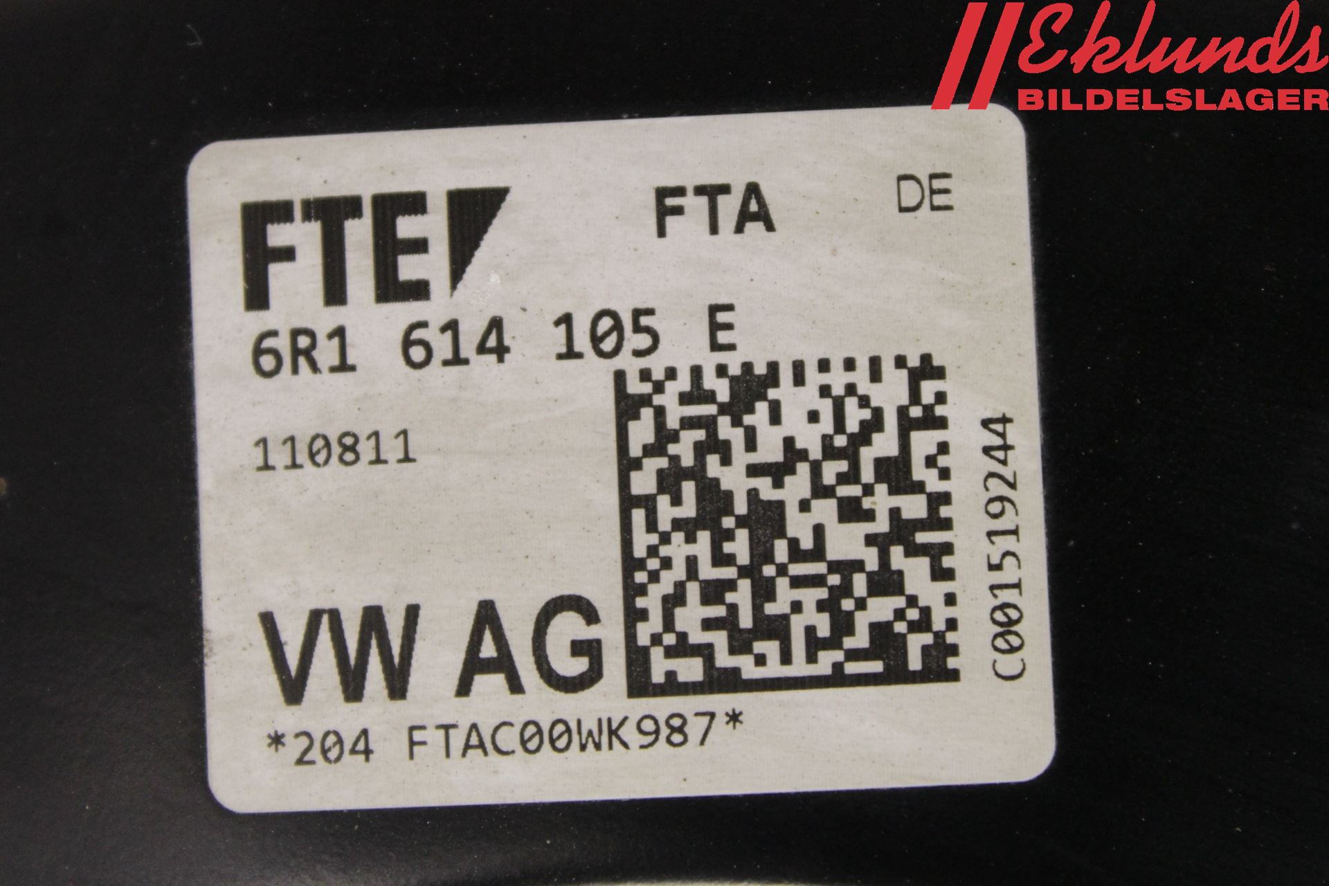 Audi A1/S1 11-18 Bromsservo