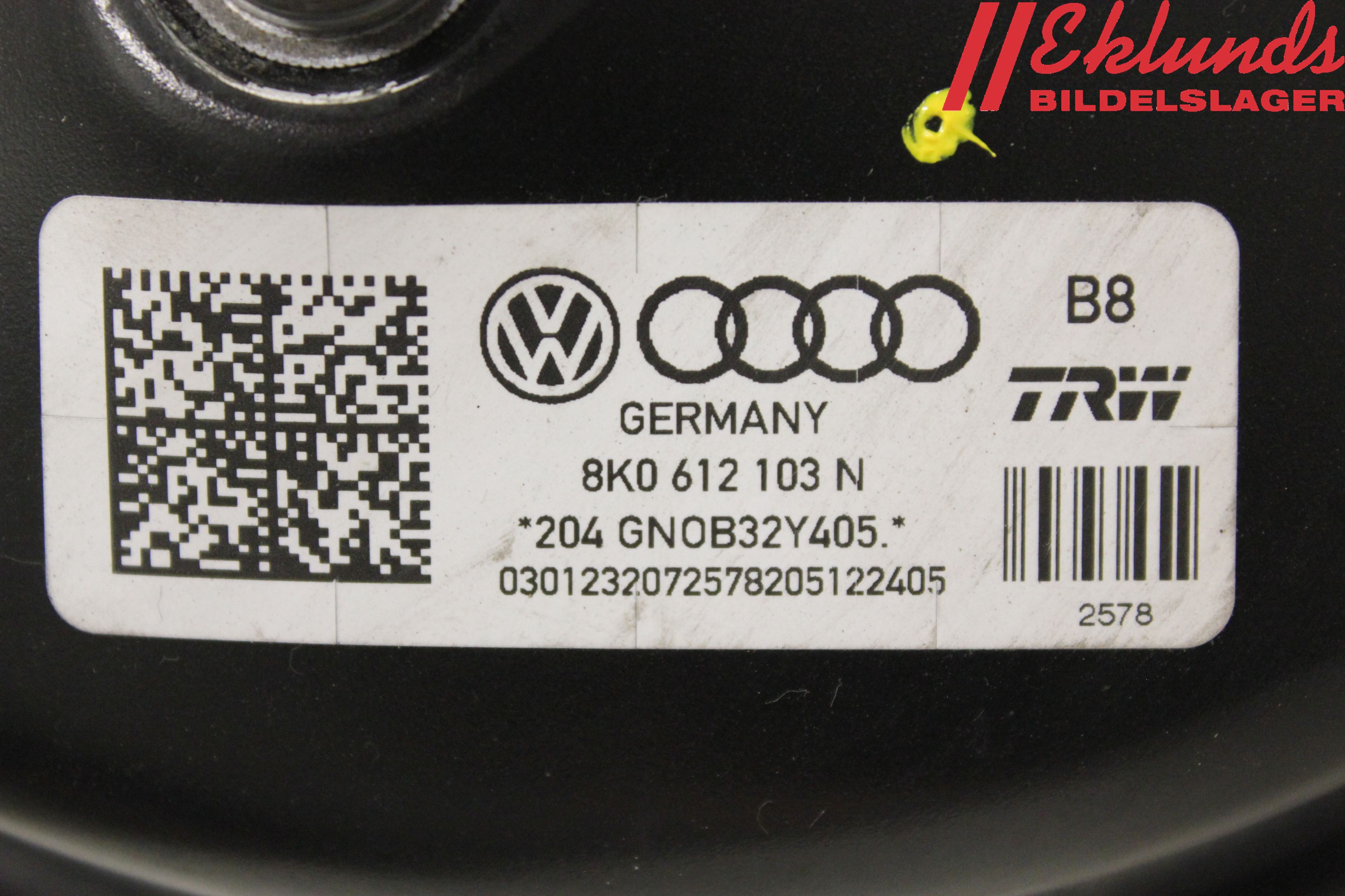 Audi A4 12-15 Bromsservo