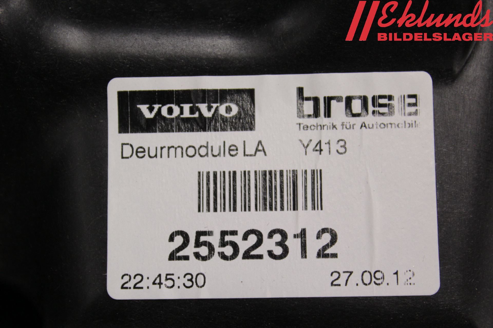 Volvo XC60 09-13 Fönsterhiss El Kompl