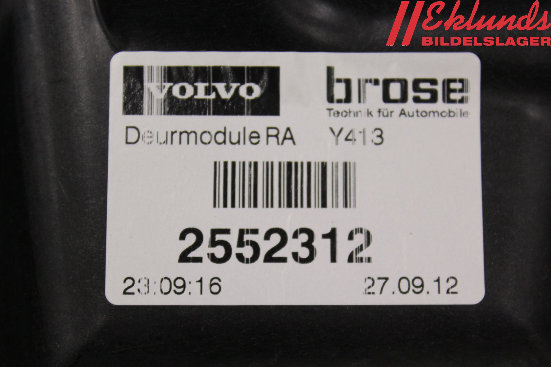 Volvo XC60 09-13 Fönsterhiss El Kompl