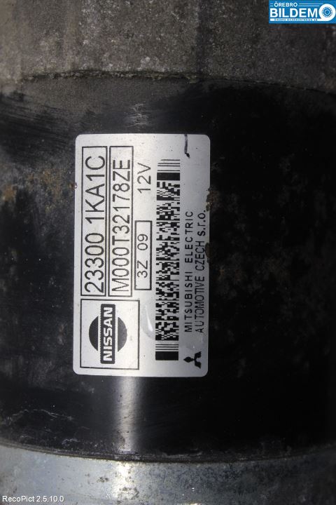 Nissan JUKE 10-14 Startmotor