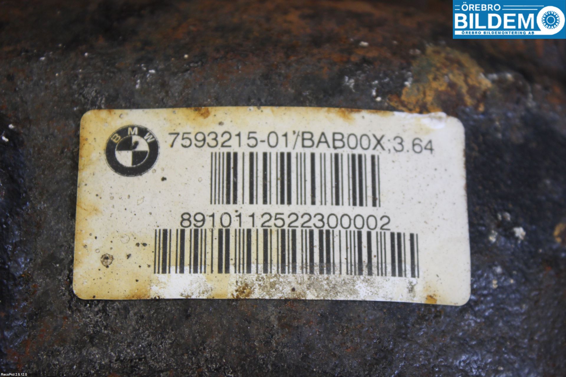 BMW X1 E84 10-15 Bakväxel-Diff