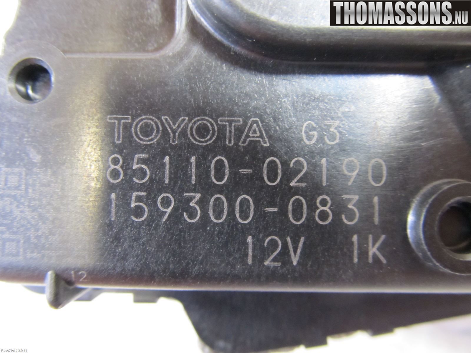 Toyota AURIS 07-09 Torkarmotor Vindruta