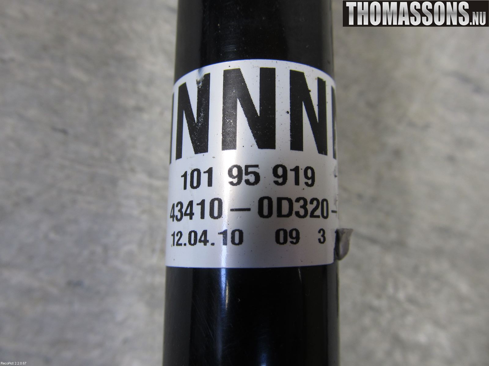 Toyota YARIS XP90 06-11 Drivaxel Fram Höger