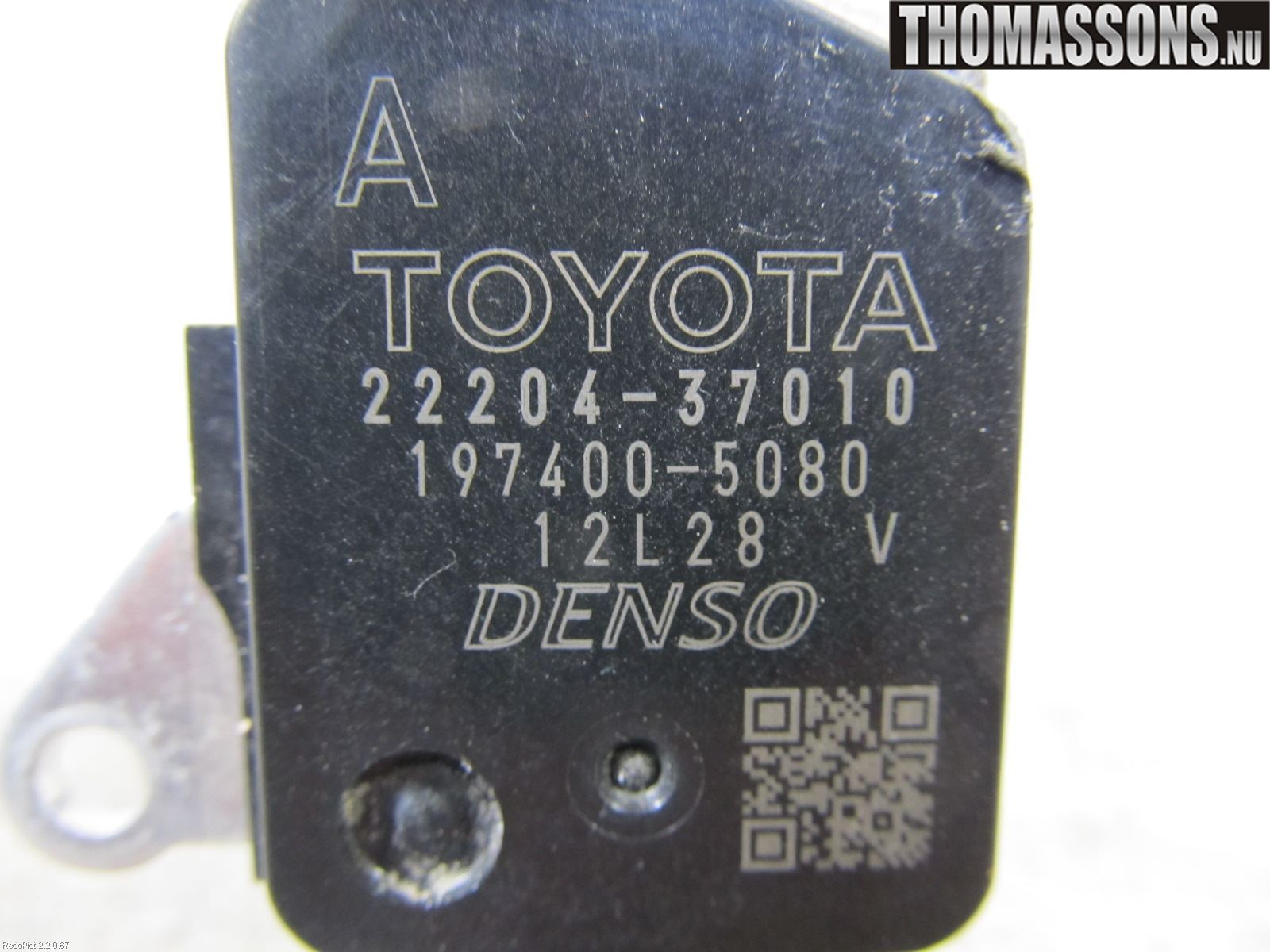 Toyota YARIS XP90 06-11 Injluftmassamätare