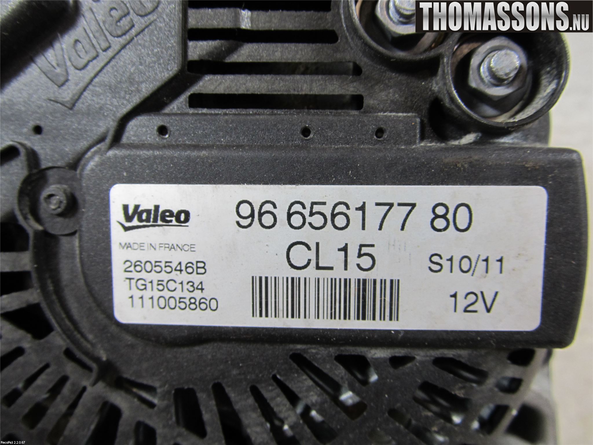 Peugeot EXPERT 07-14 Generator