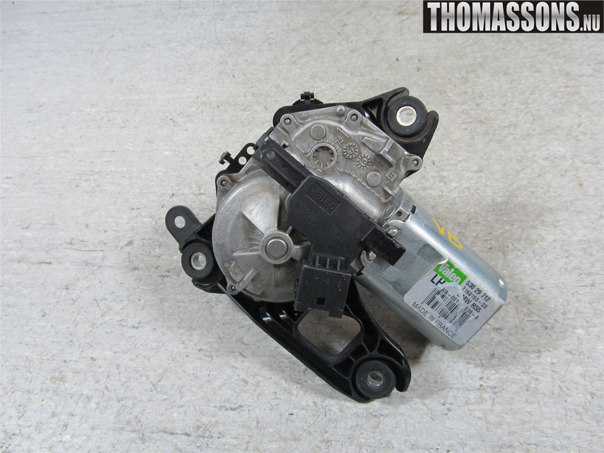 Mini CLUBMAN R55 06-14 Torkarmotor Baklucka