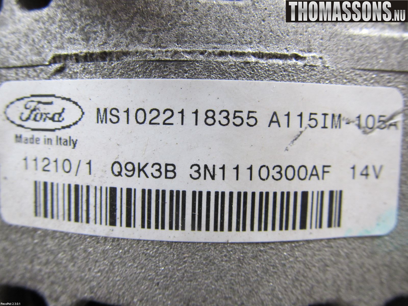 Ford FOCUS 08-11 Generator