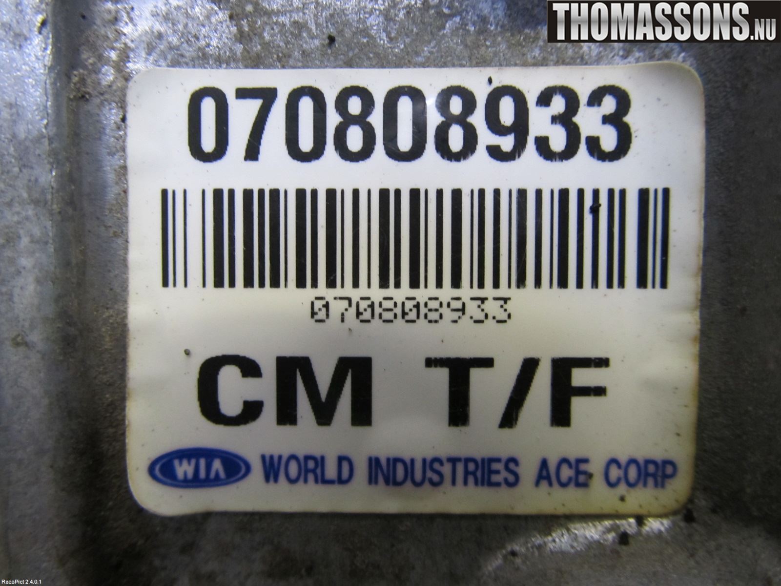 Hyundai SANTA FE  06-12 Framvagn Diffrential