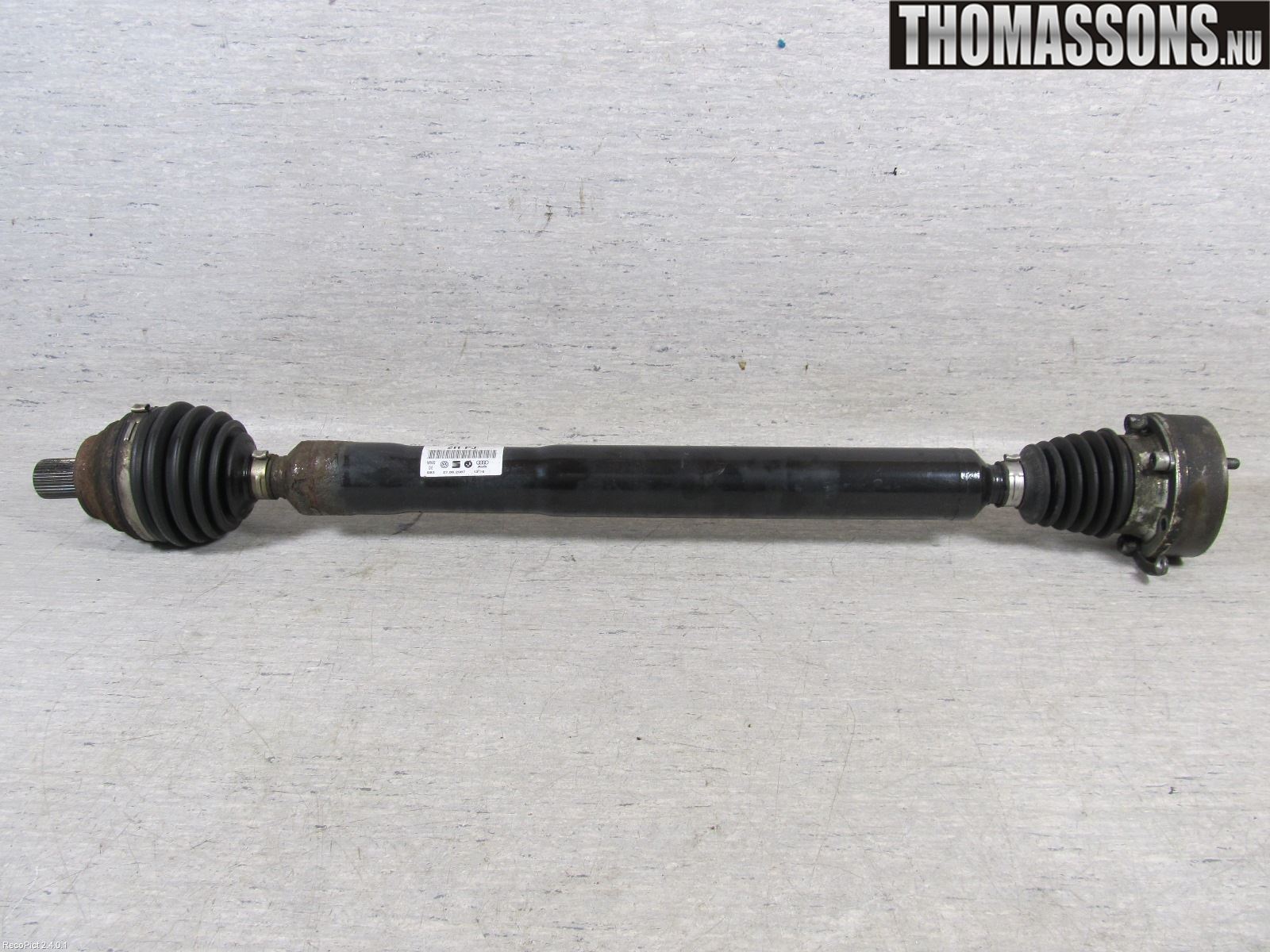 Volkswagen VW GOLF PLUS/CROSS GOLF 04-14 Drivaxel Fram Höger
