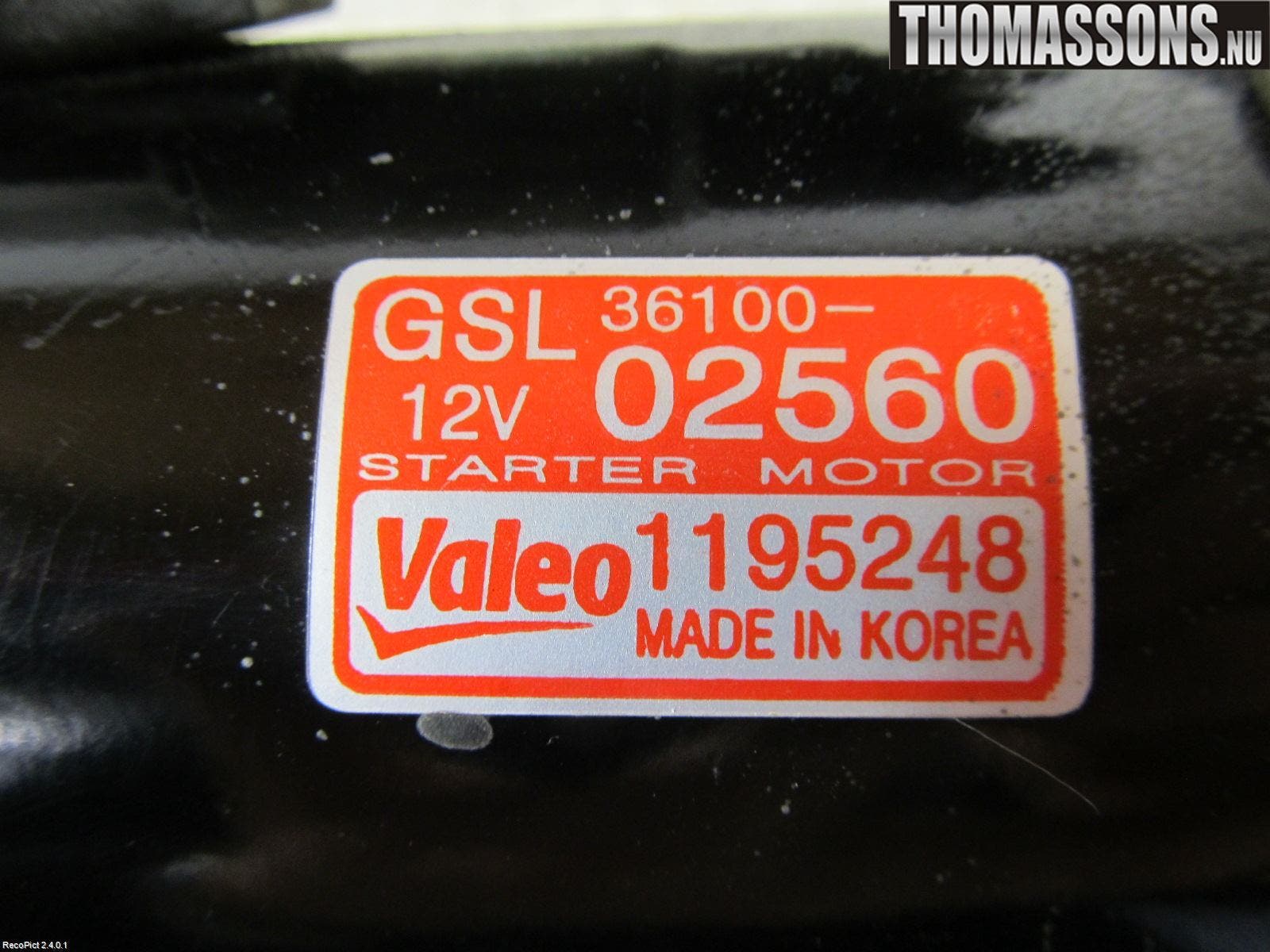 Hyundai i10 PA 08-13 Startmotor